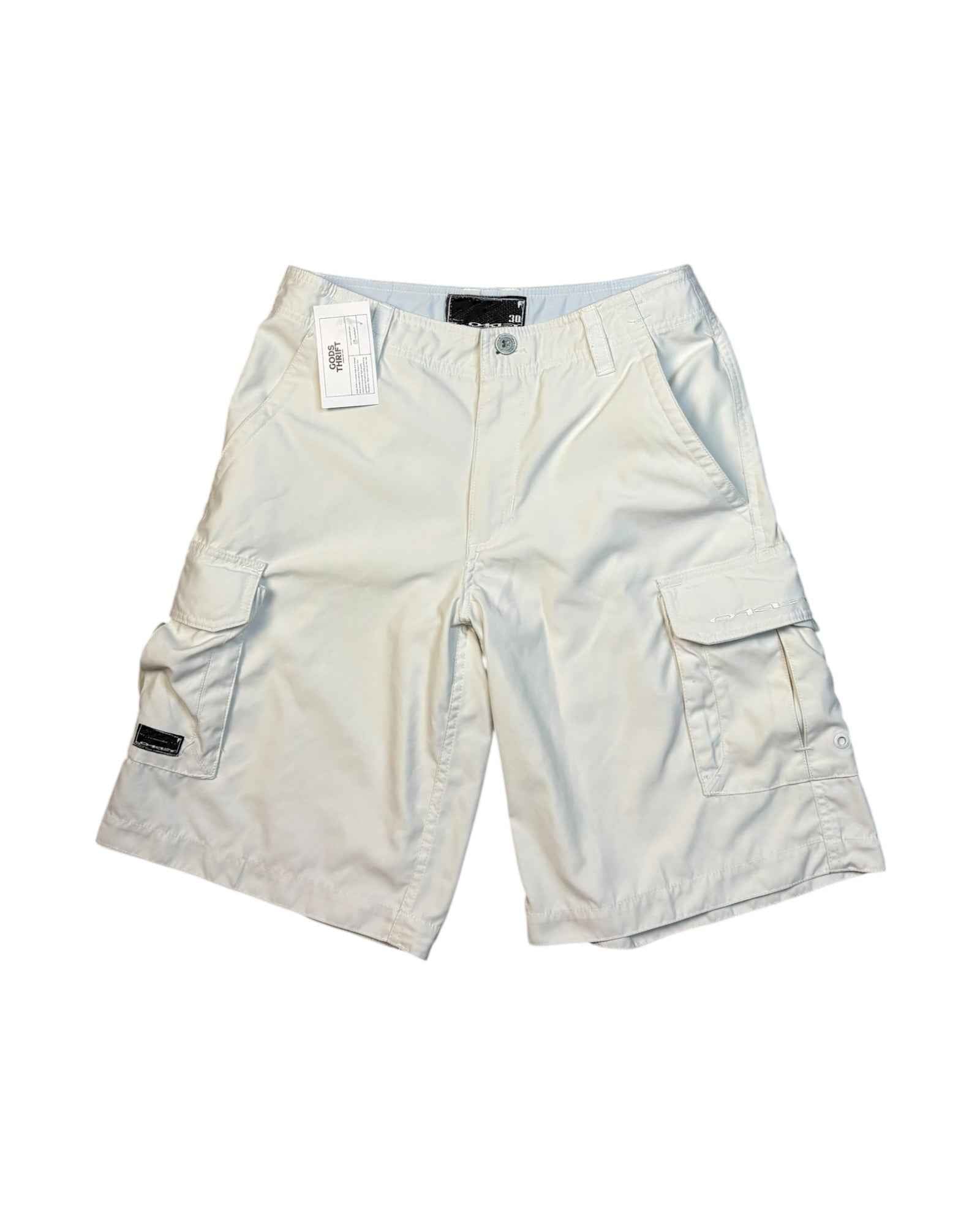 Vintage Oakley Cargo Shorts White (W30) - Gods Thrift Athens