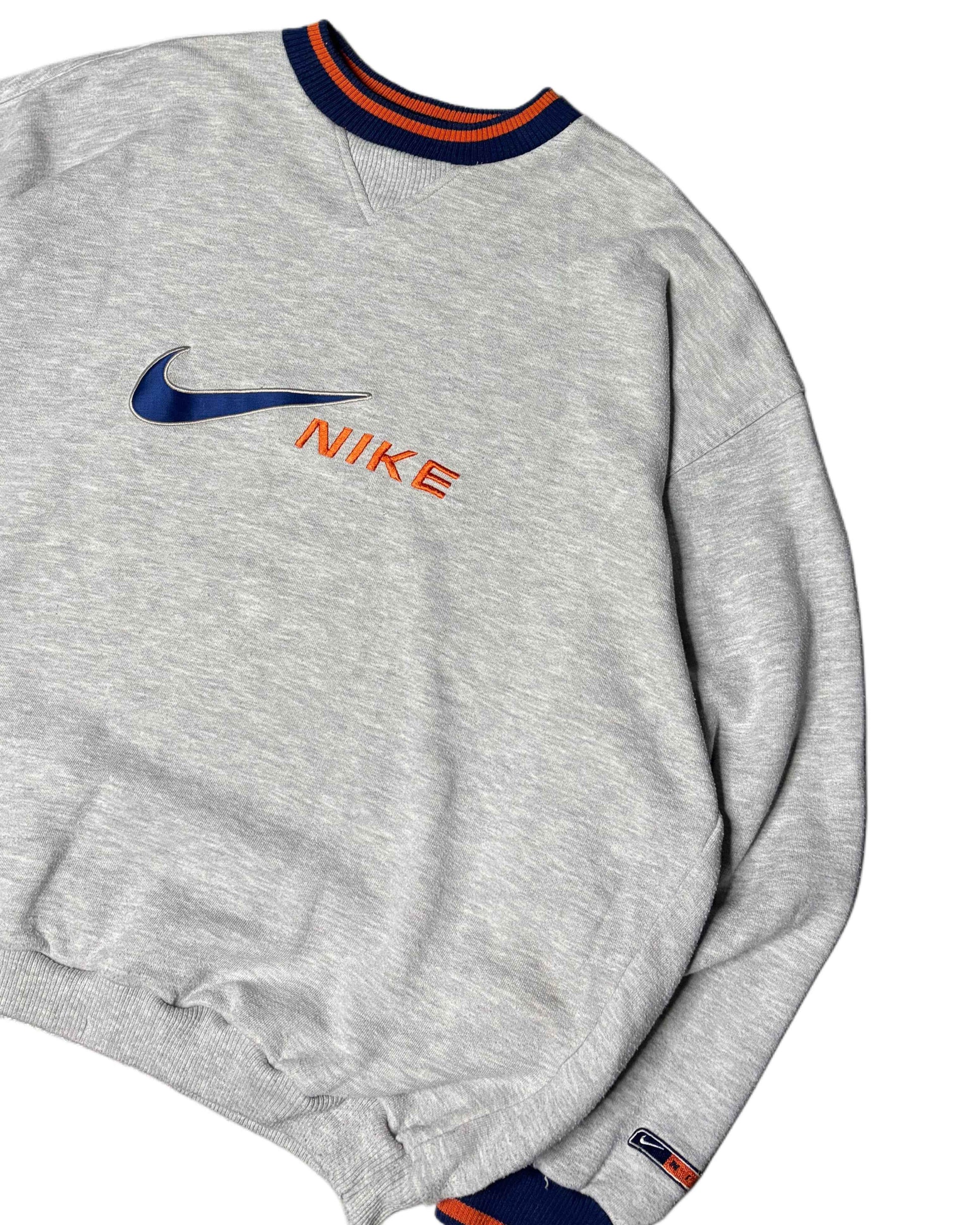 Vintage Nike Crewneck Grey (XL) - Gods Thrift Athens