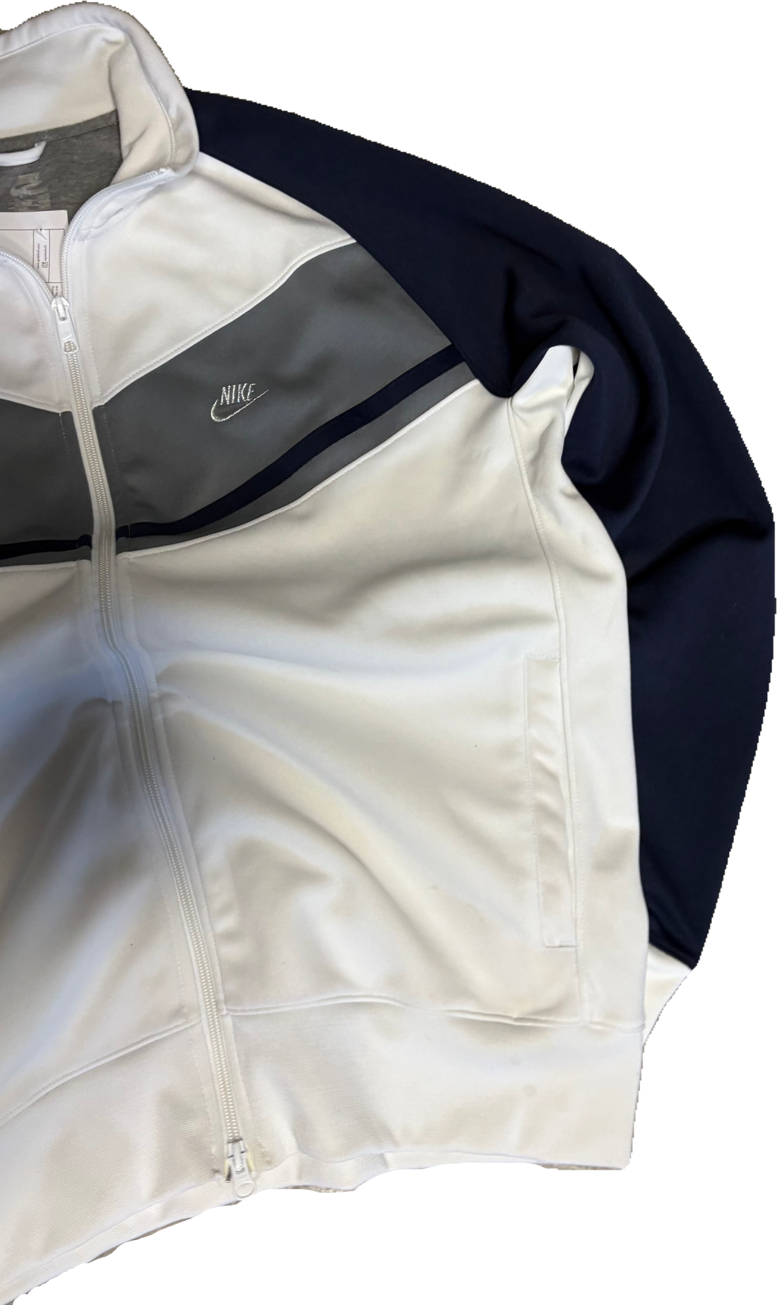 00s Nike Jacket XL ( Blue - White) - Gods Thrift Athens