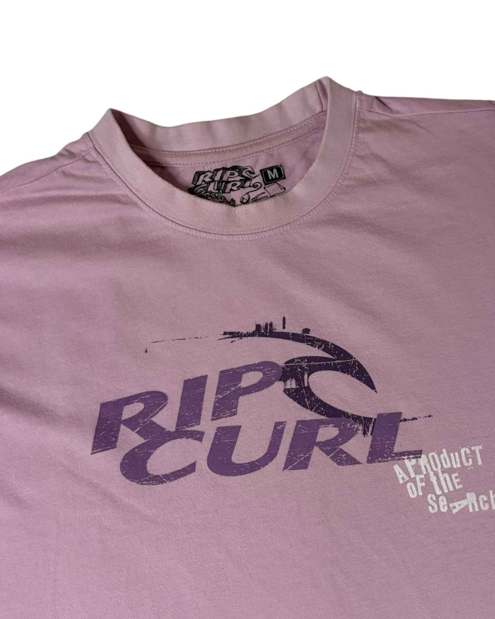 Vintage 2000s Rip Curl Sample Tee | Baby Pink | Size M