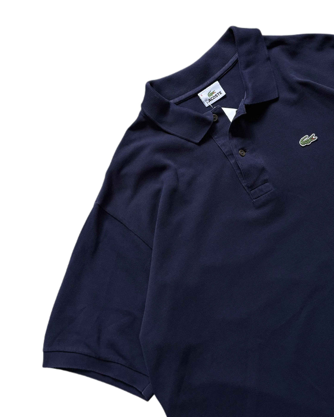 Vintage Lacoste Polo T-shirt Navy Blue (XL) - Gods Thrift Athens