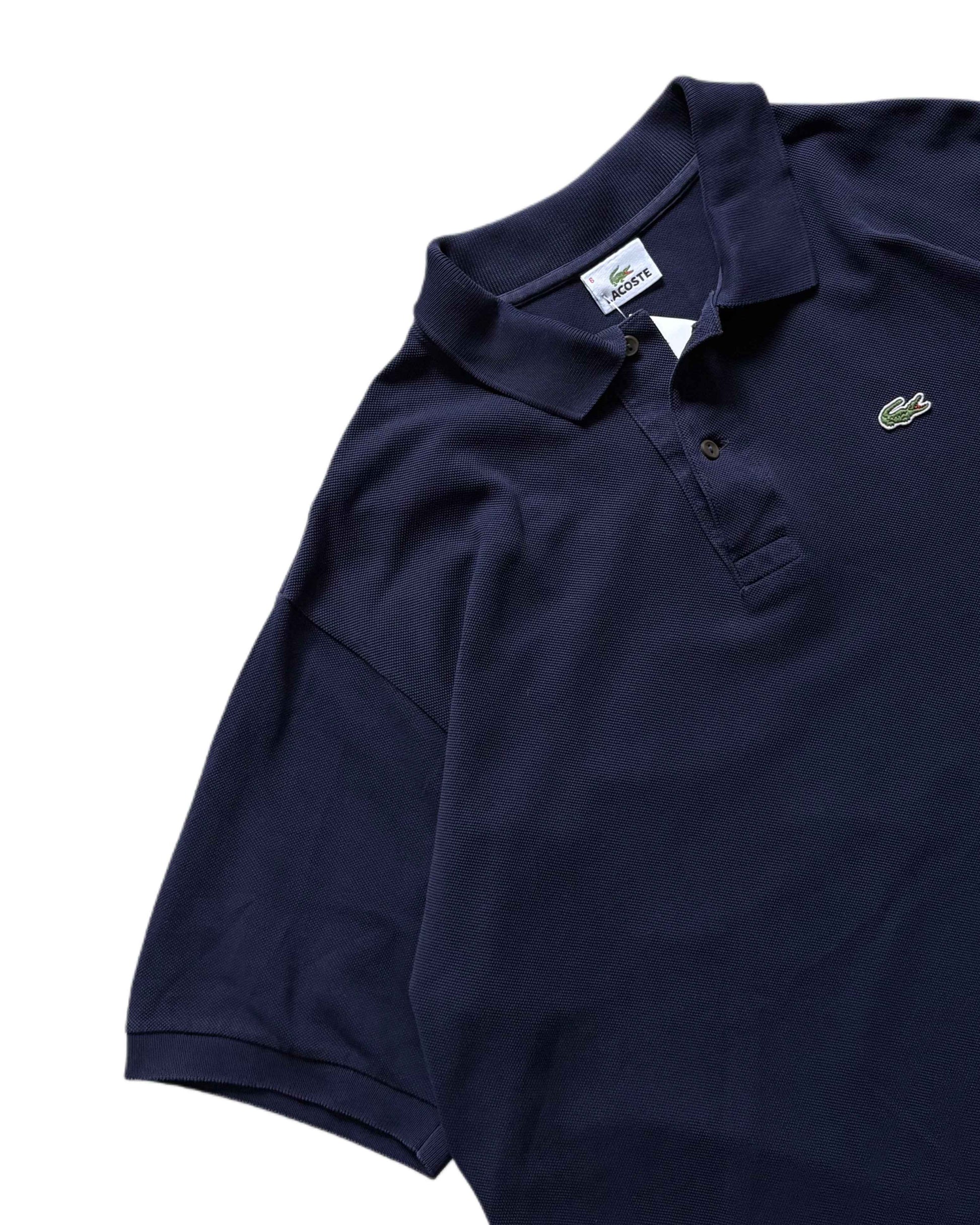 Vintage Lacoste Polo T-shirt Navy Blue (XL) - Gods Thrift Athens