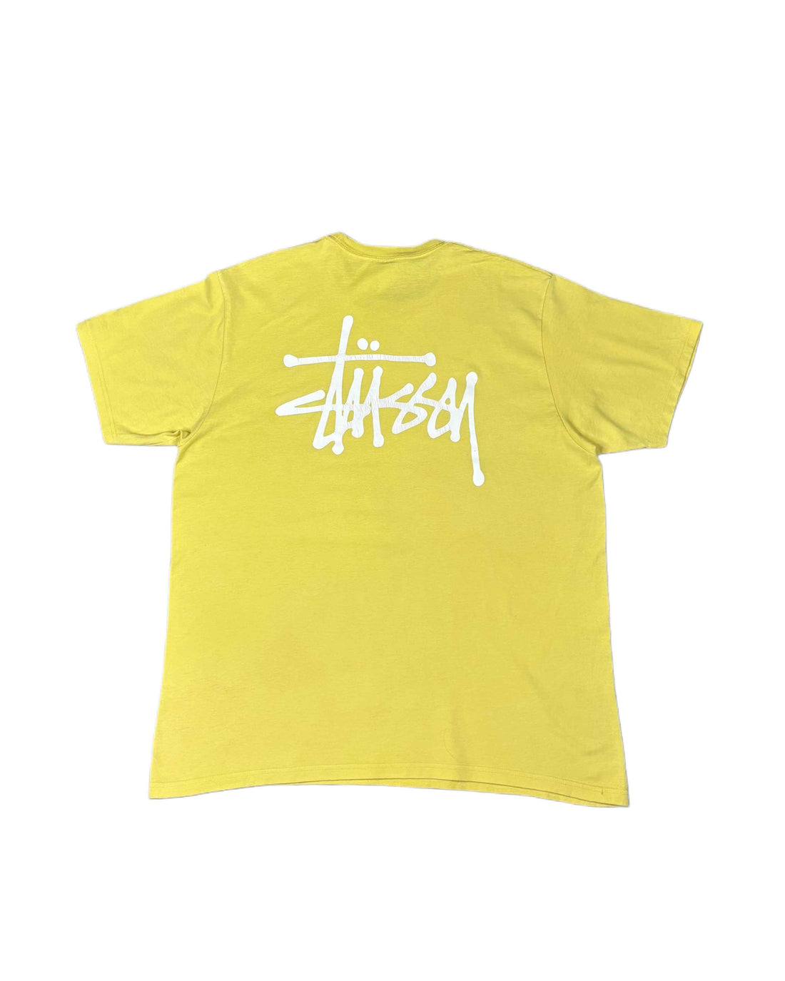 Stussy Spellout T-shirt Cannary (L)