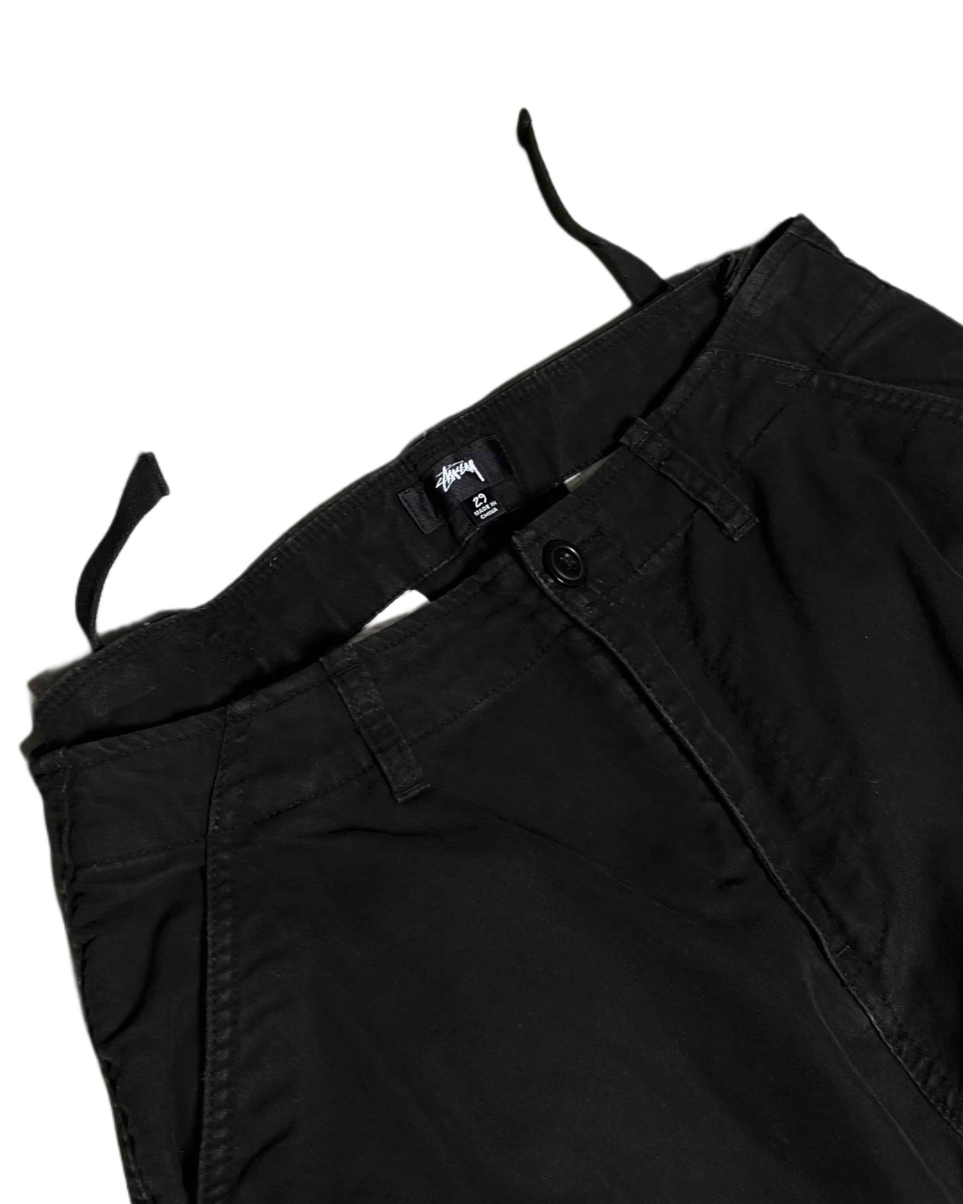Stussy Multipocket Cargo Pants Black (W29) - Gods Thrift Athens