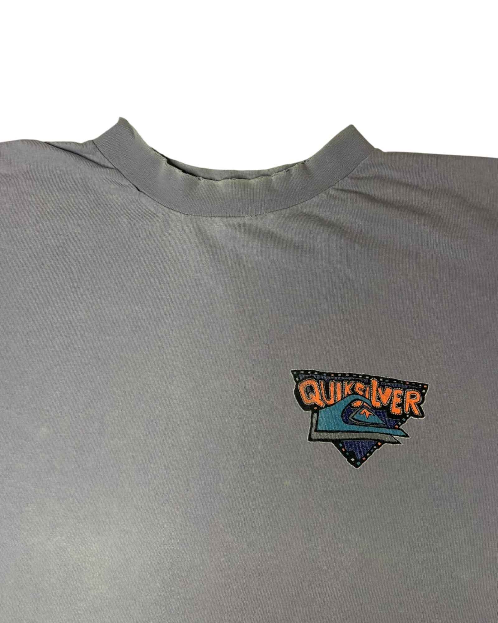 Vintage 90s Quiksilver Tee | Violet | Size XL/XXL