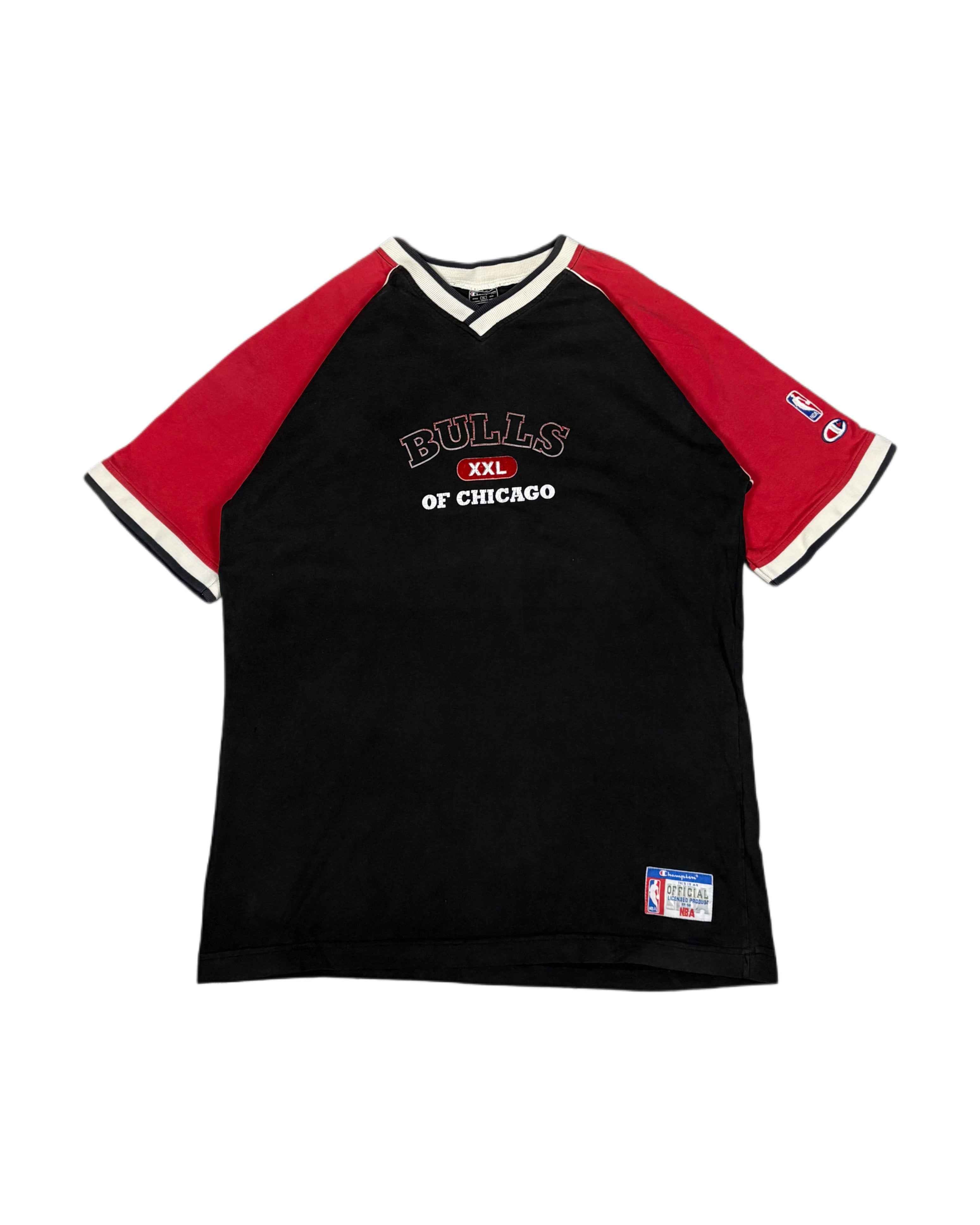 Vintage Champion Chicago Bulls T-shirt Black (XL) - Gods Thrift Athens