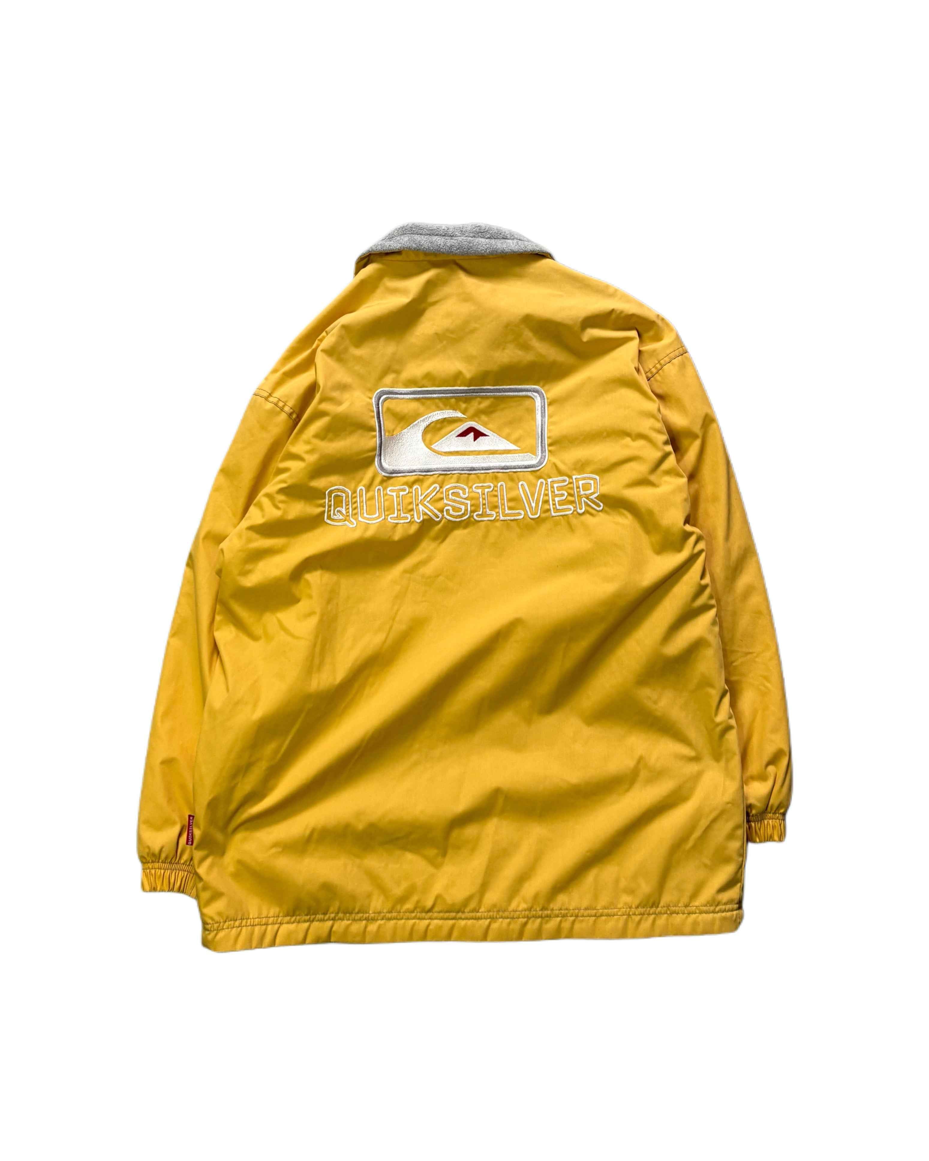 Vintage Quiksilver Coat Yellow (S) - Gods Thrift Athens