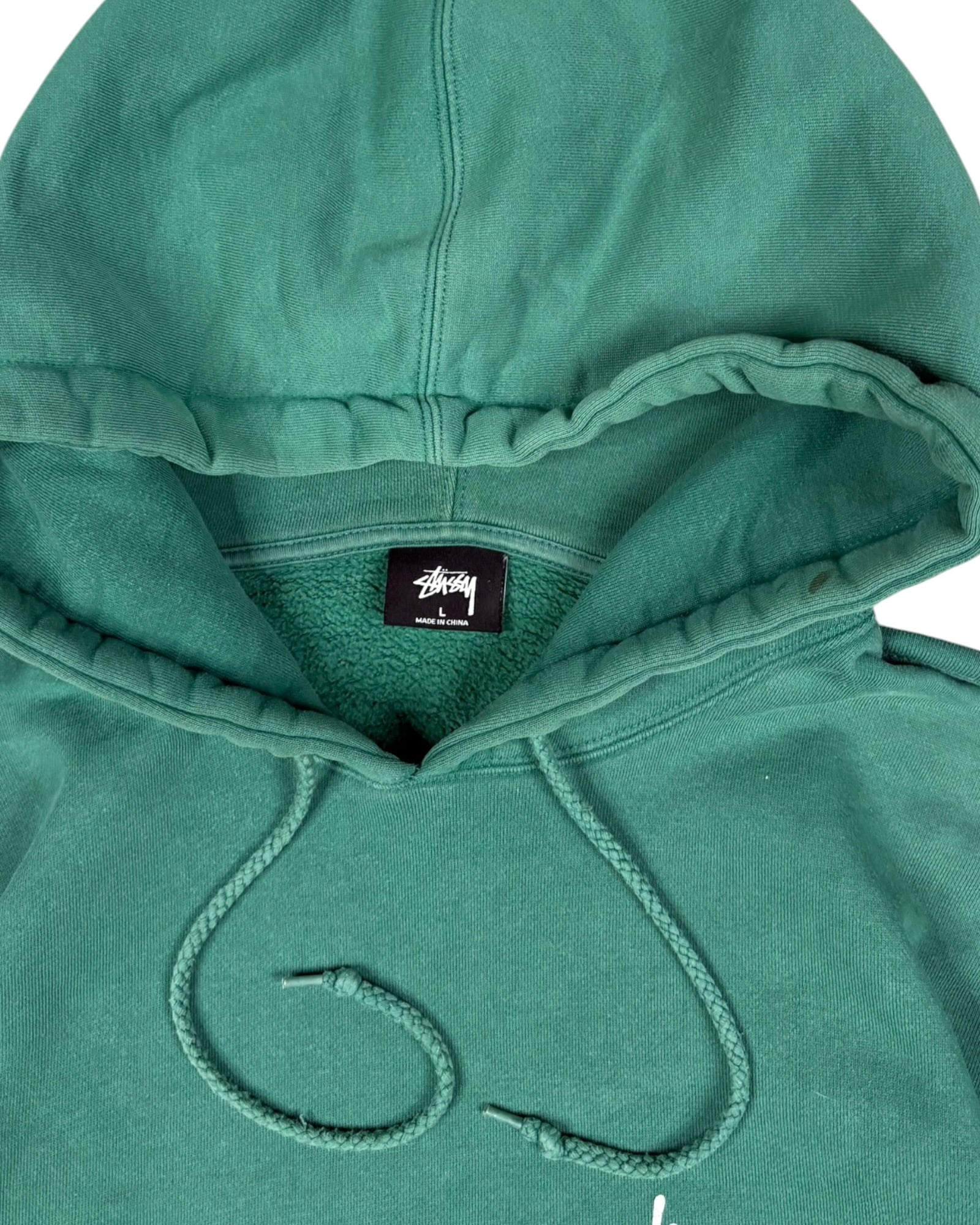 Vintage Stussy Hoodie | Green | Size L