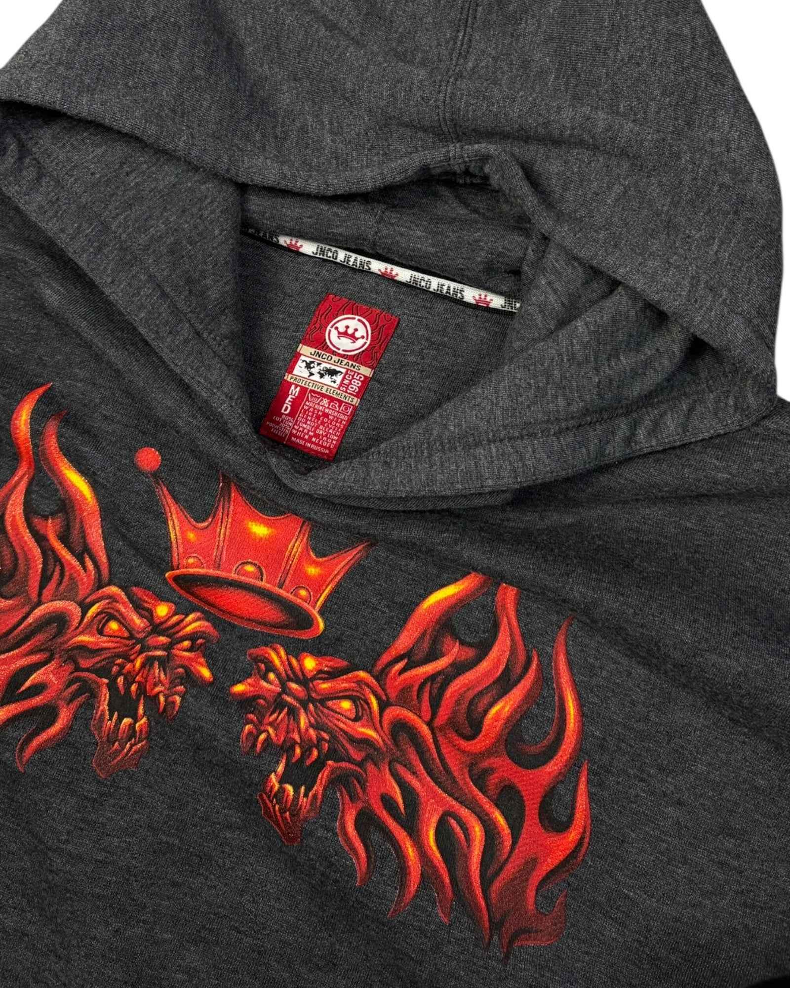 Vintage 2000-05 JNCO Hoodie | Slate Grey | Size M Buggy