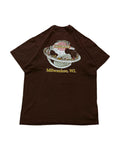 Vintage Harley Davidson Museum T-shirt Brown (L) - Gods Thrift Athens