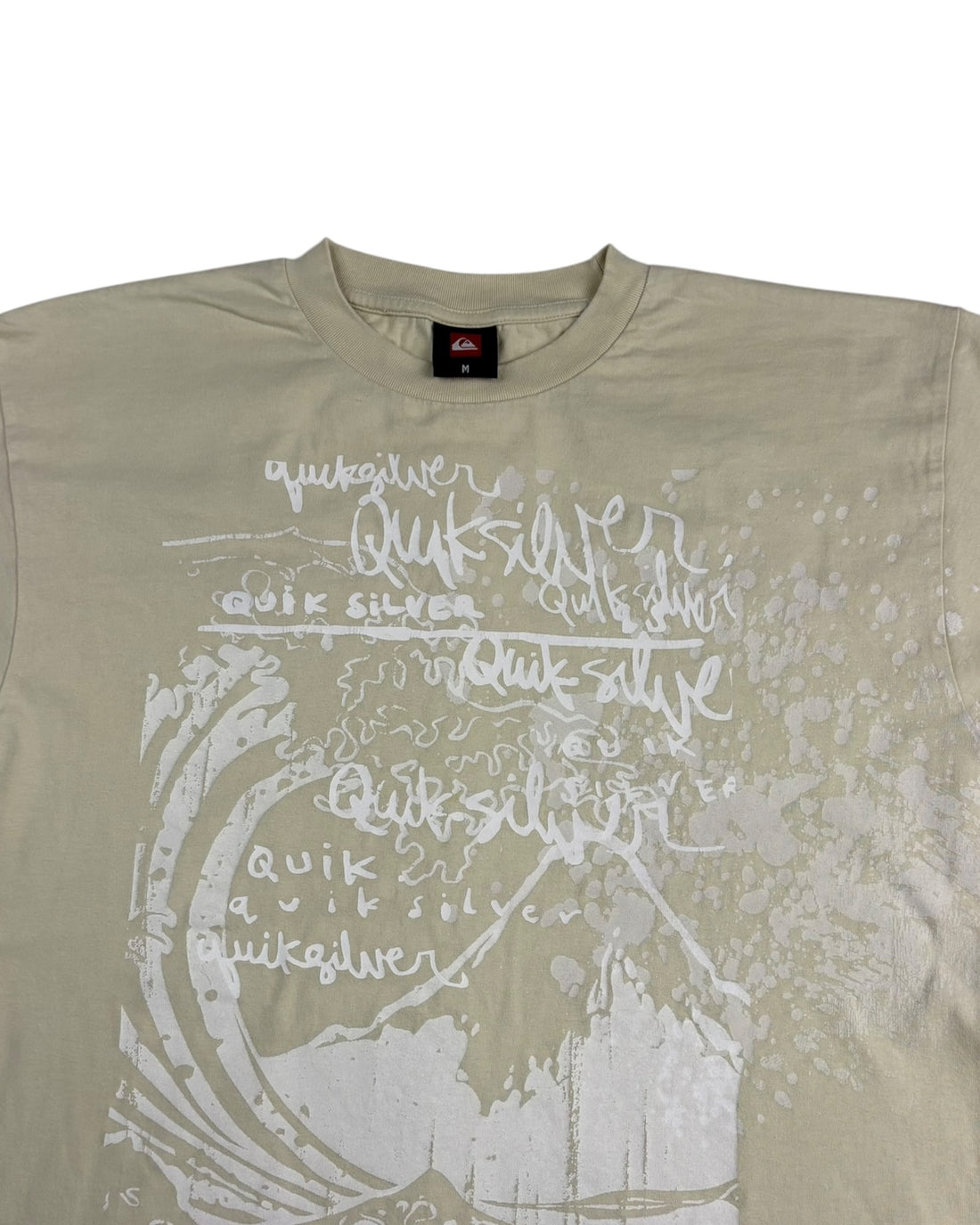 Vintage Quiksilver Heavyweight Tee | Tan | Size M