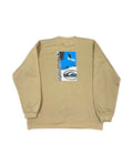 Vintage 00s Quiksilver Crewneck Beige (M)