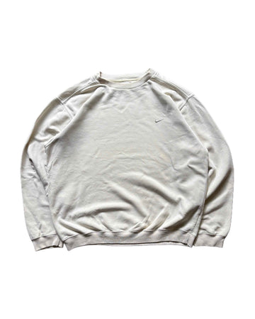 00s Nike Crewneck Cream (L) - Gods Thrift Athens