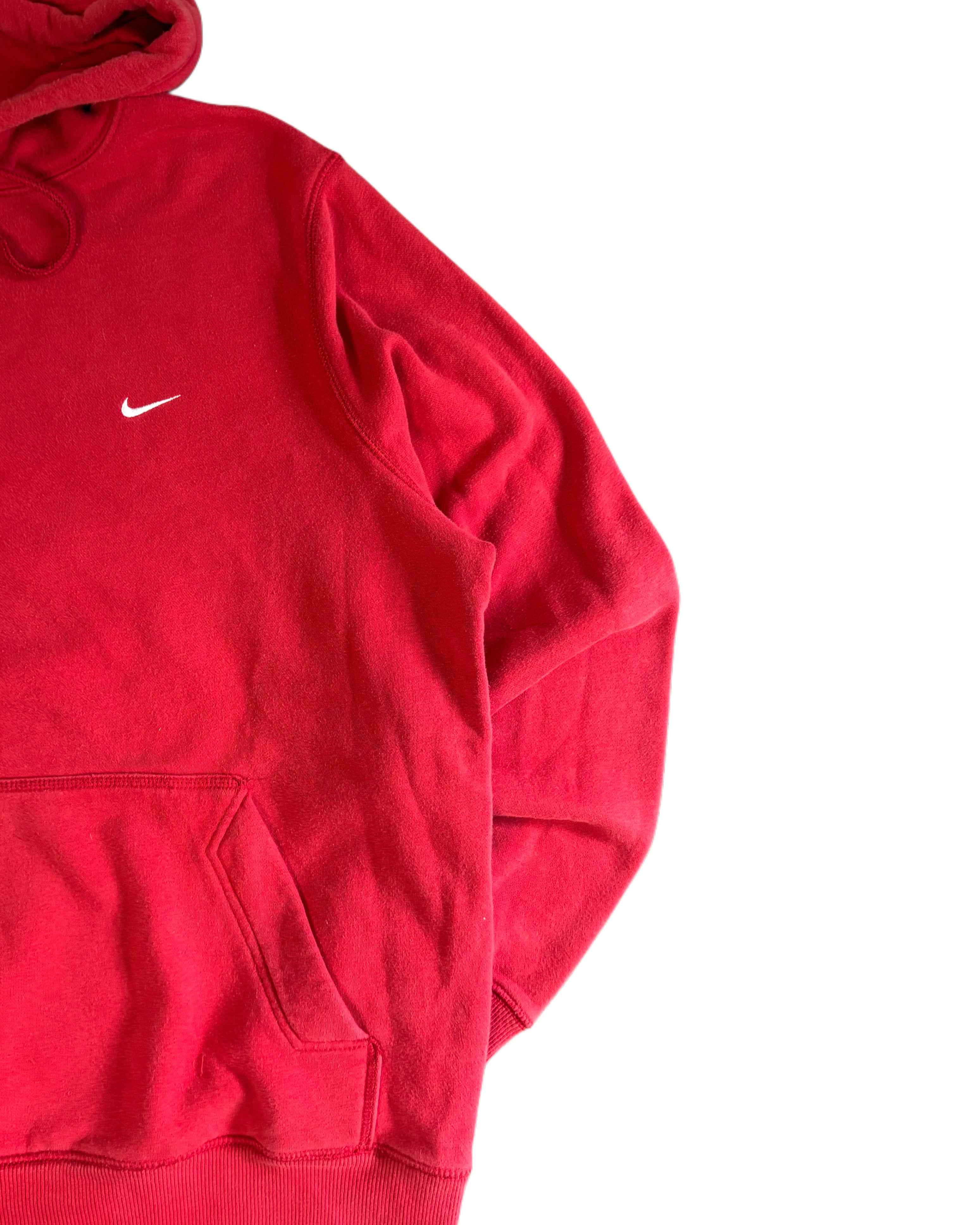 00s Nike Hoodie Red (L) - Gods Thrift Athens