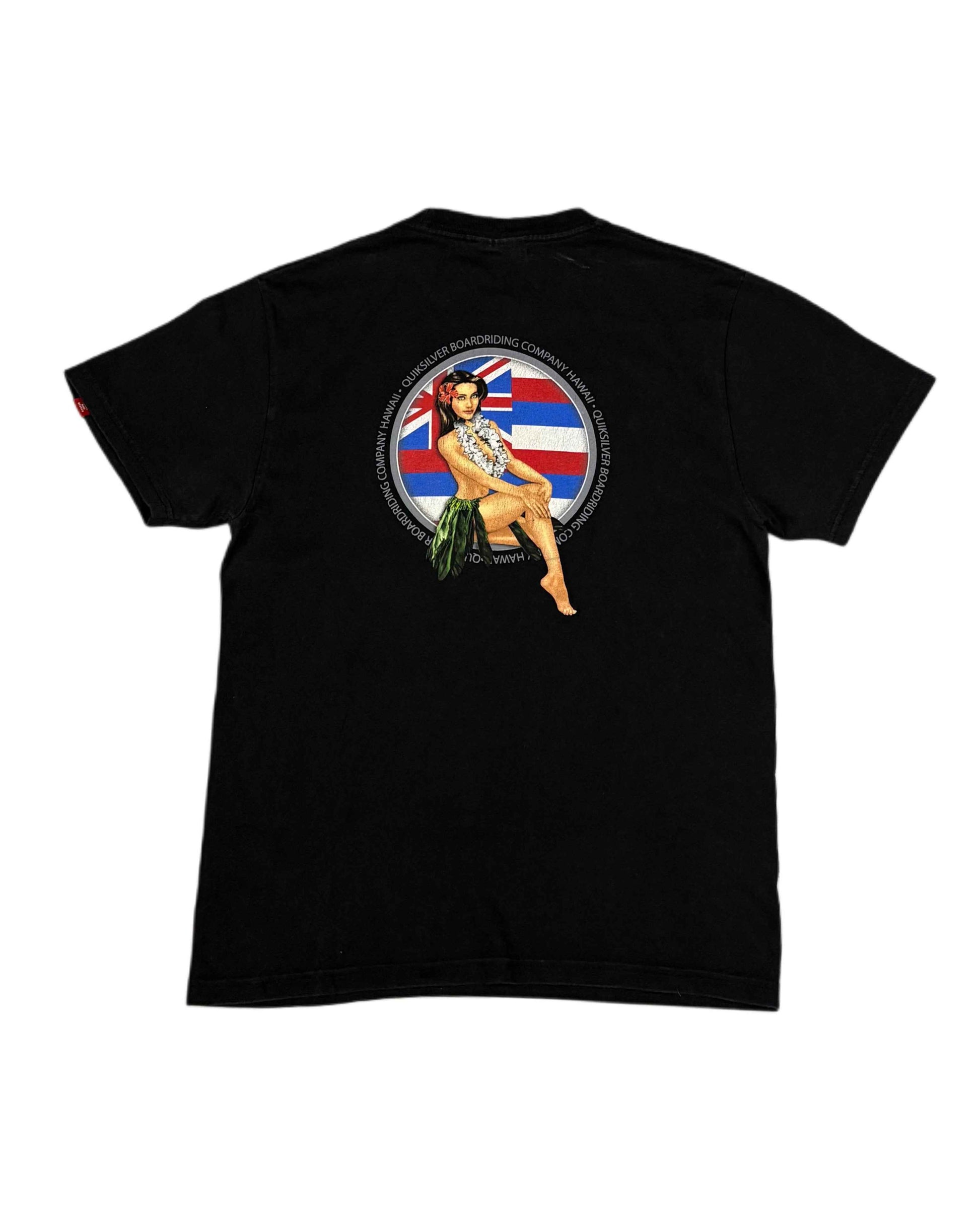 Vintage 00s Quiksilver Graphic T-shirt Black (S) - Gods Thrift Athens