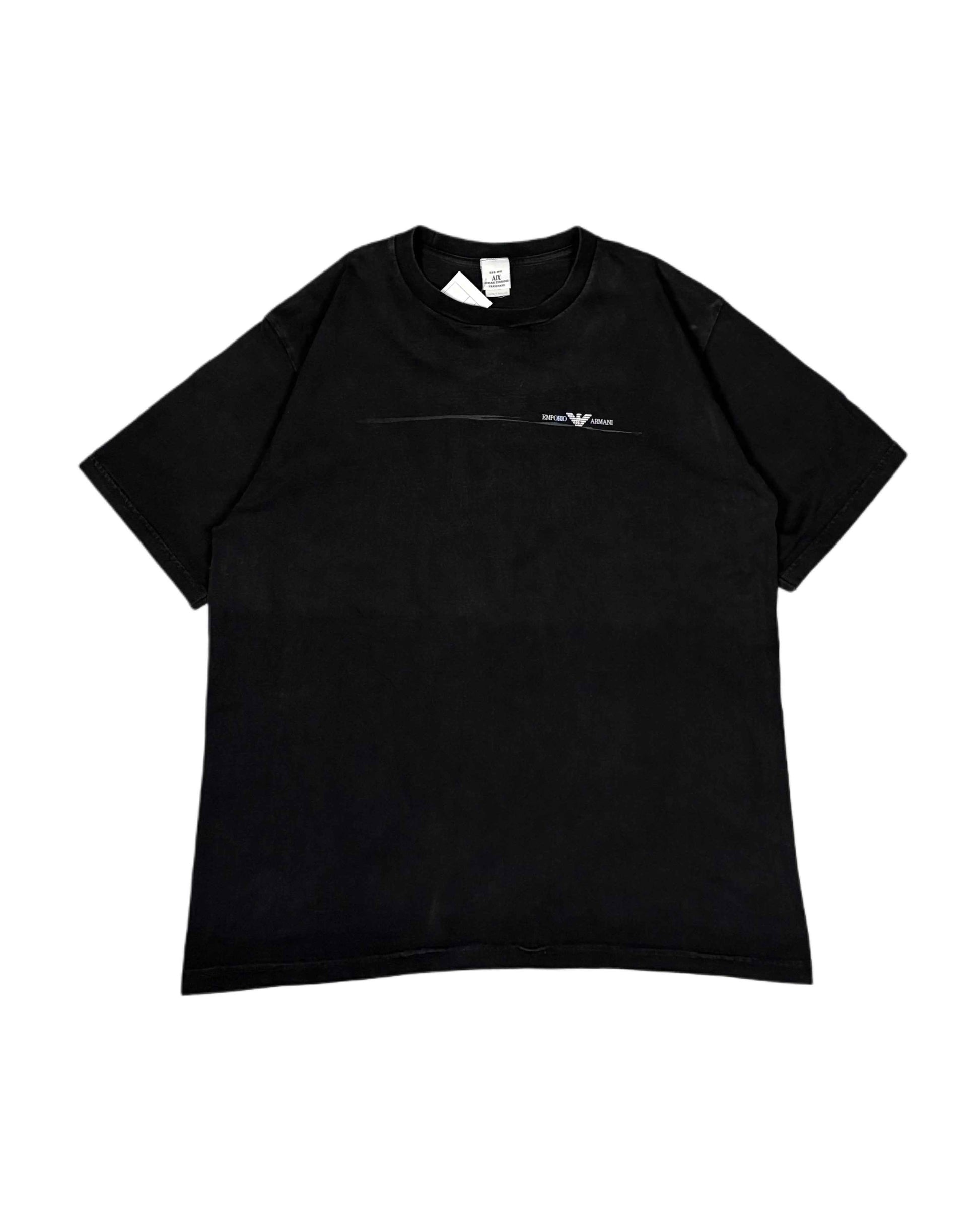 Vintage Emporio Armani Heavyweight T-shirt Black (XL) - Gods Thrift Athens
