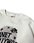 Vintage 1991 Planet Hollywood Cannes Crewneck White (L) - Gods Thrift Athens