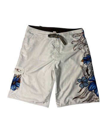Vintage O'Neill Floral Swimshort | White | W32