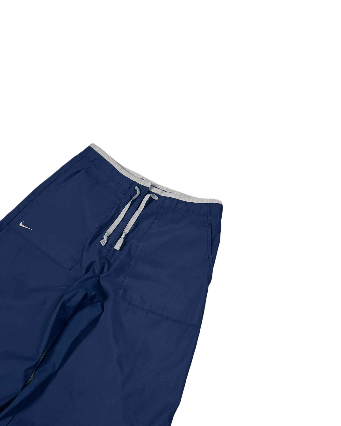 Vintage Nike Sweatpants With Adjustable cords Navy Blue (S) - Gods Thrift Athens