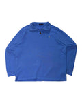 Vintage Polo Ralph Lauren 1/4 Zip Sweater Blue (XL) - Gods Thrift Athens