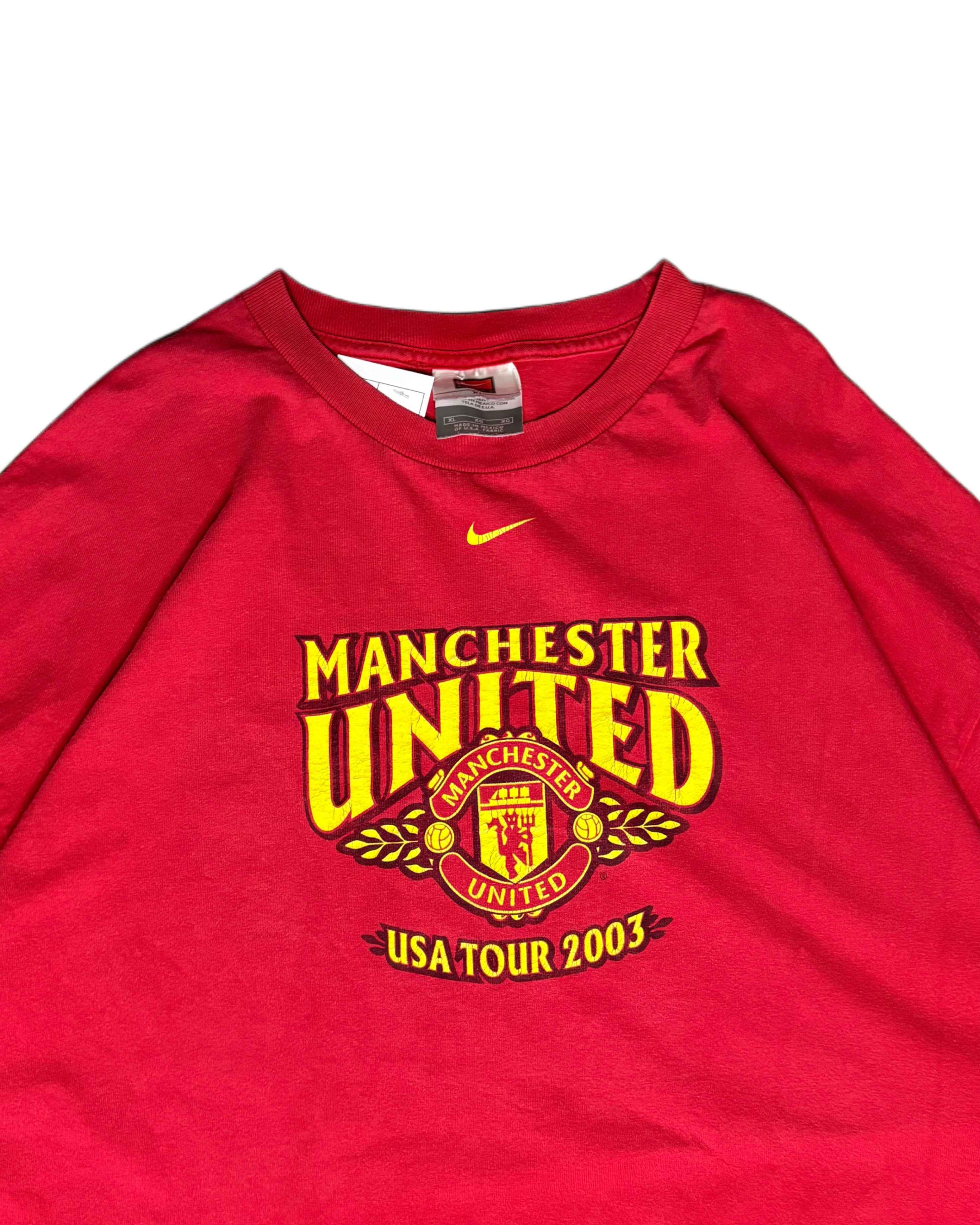 Nike X Manchester United T-shirt XL (Red) - Gods Thrift Athens