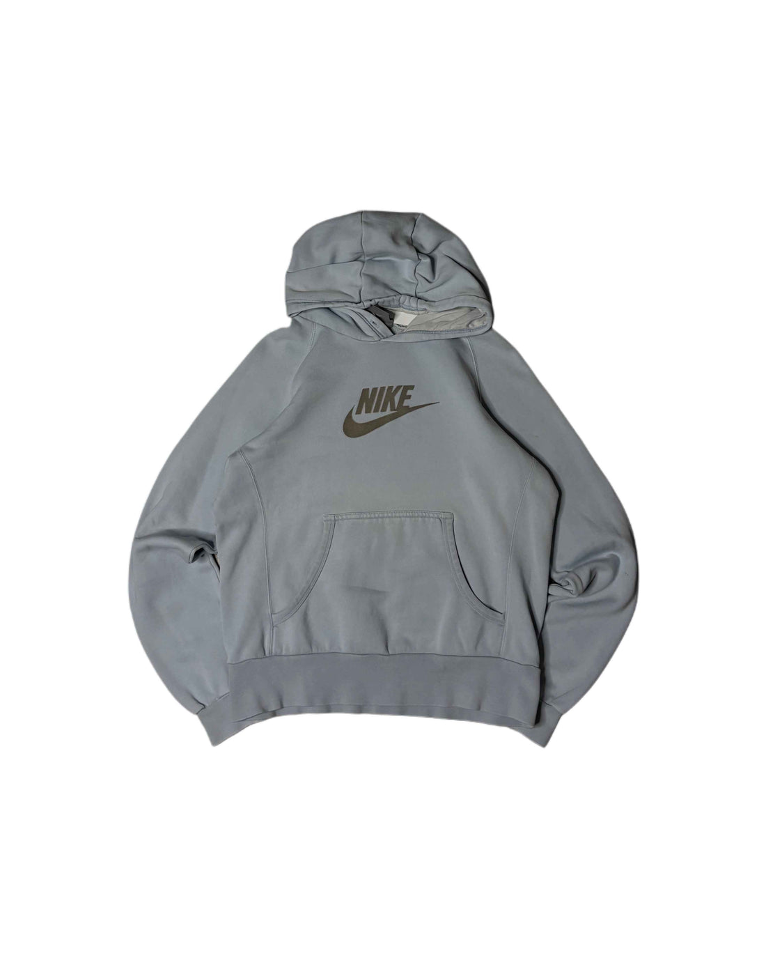 Vintage Nike Hoodie Baby Blue (Womens M) - Gods Thrift Athens