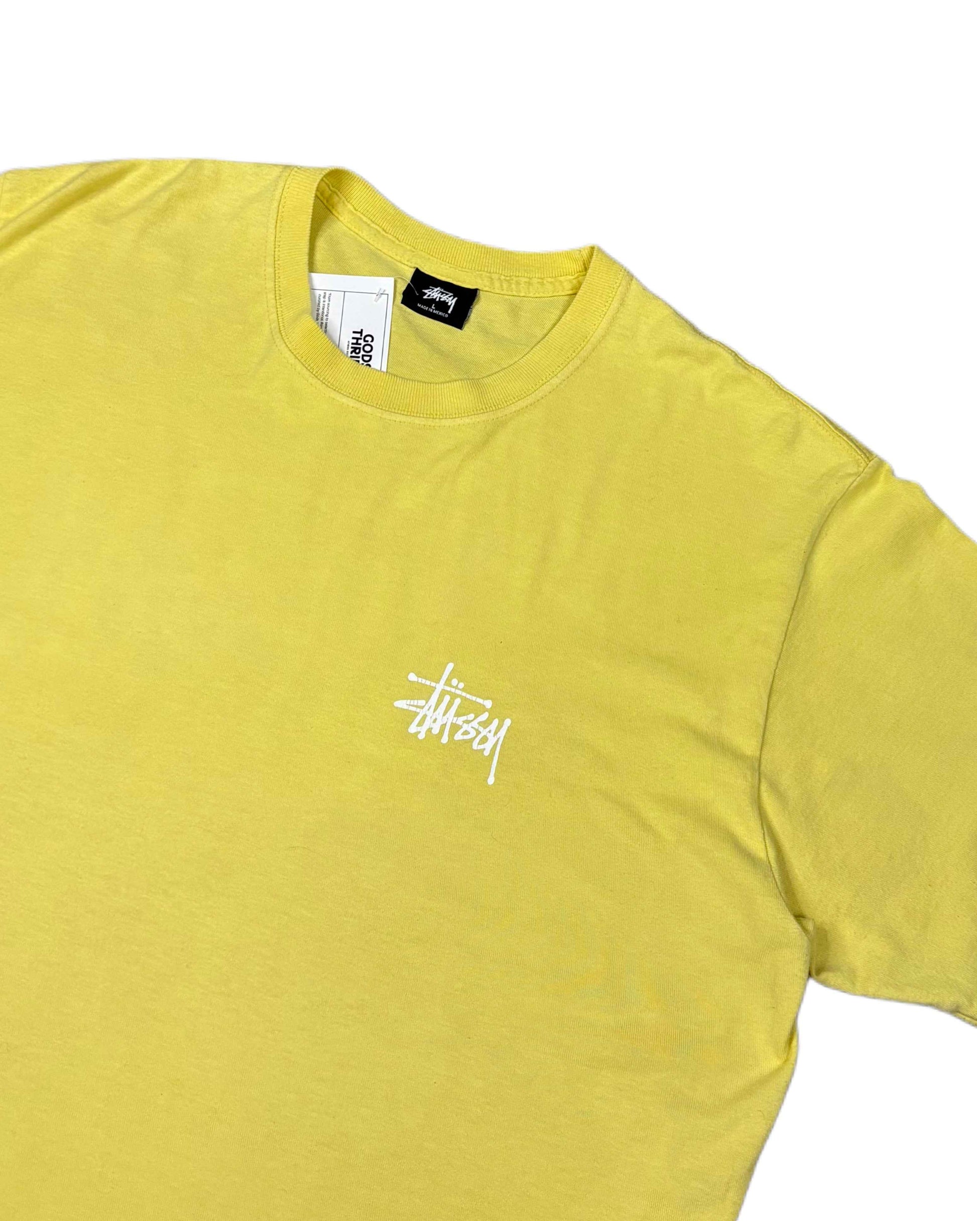 Stussy Spellout T-shirt Cannary (L)
