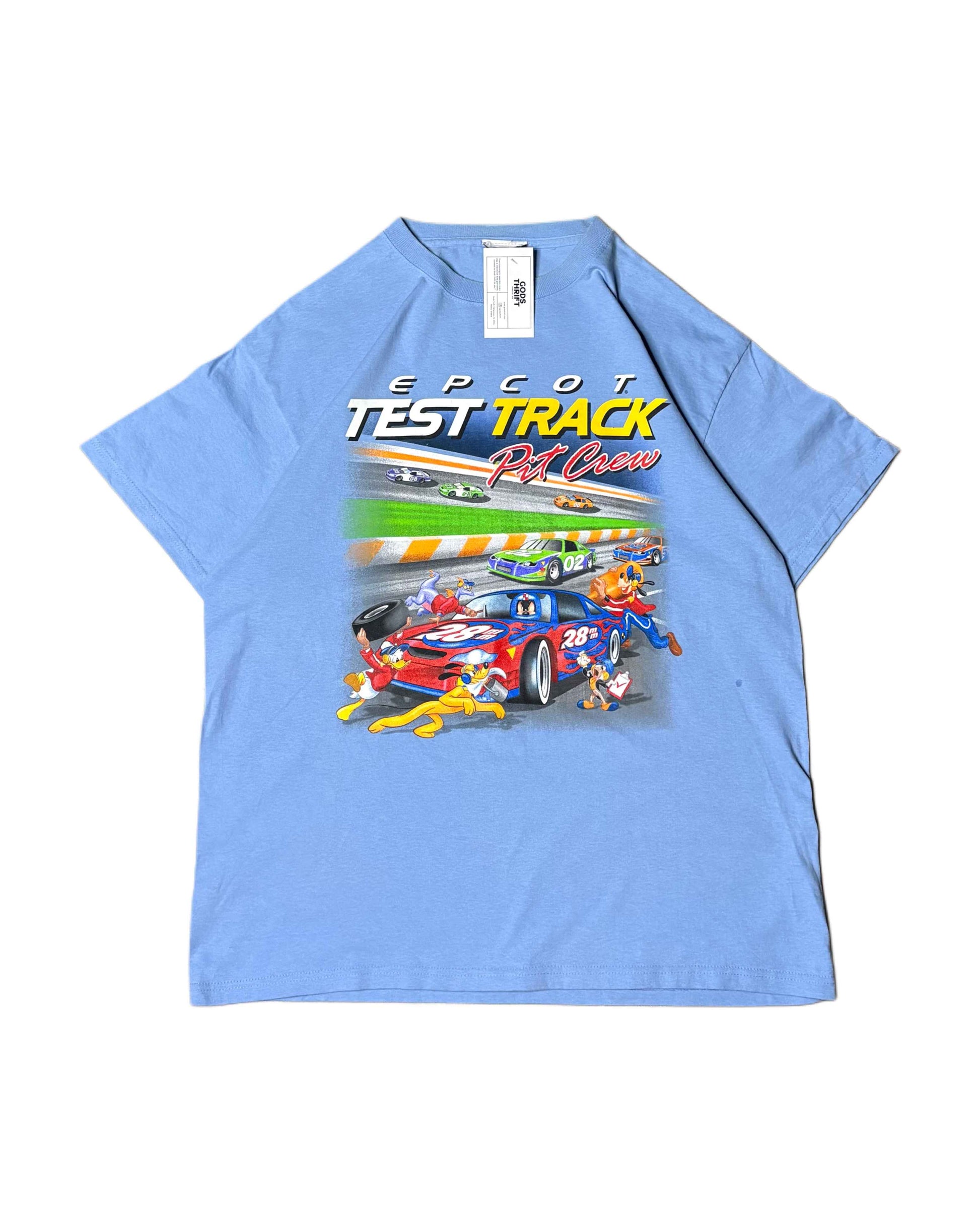 Vintage Disney x Nascar T-shirt Blue (L) - Gods Thrift Athens