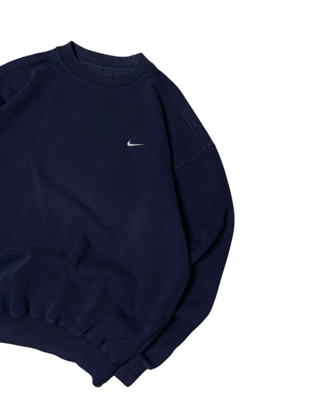 Vintage Nike Crewneck Navy Blue (M) - Gods Thrift Athens