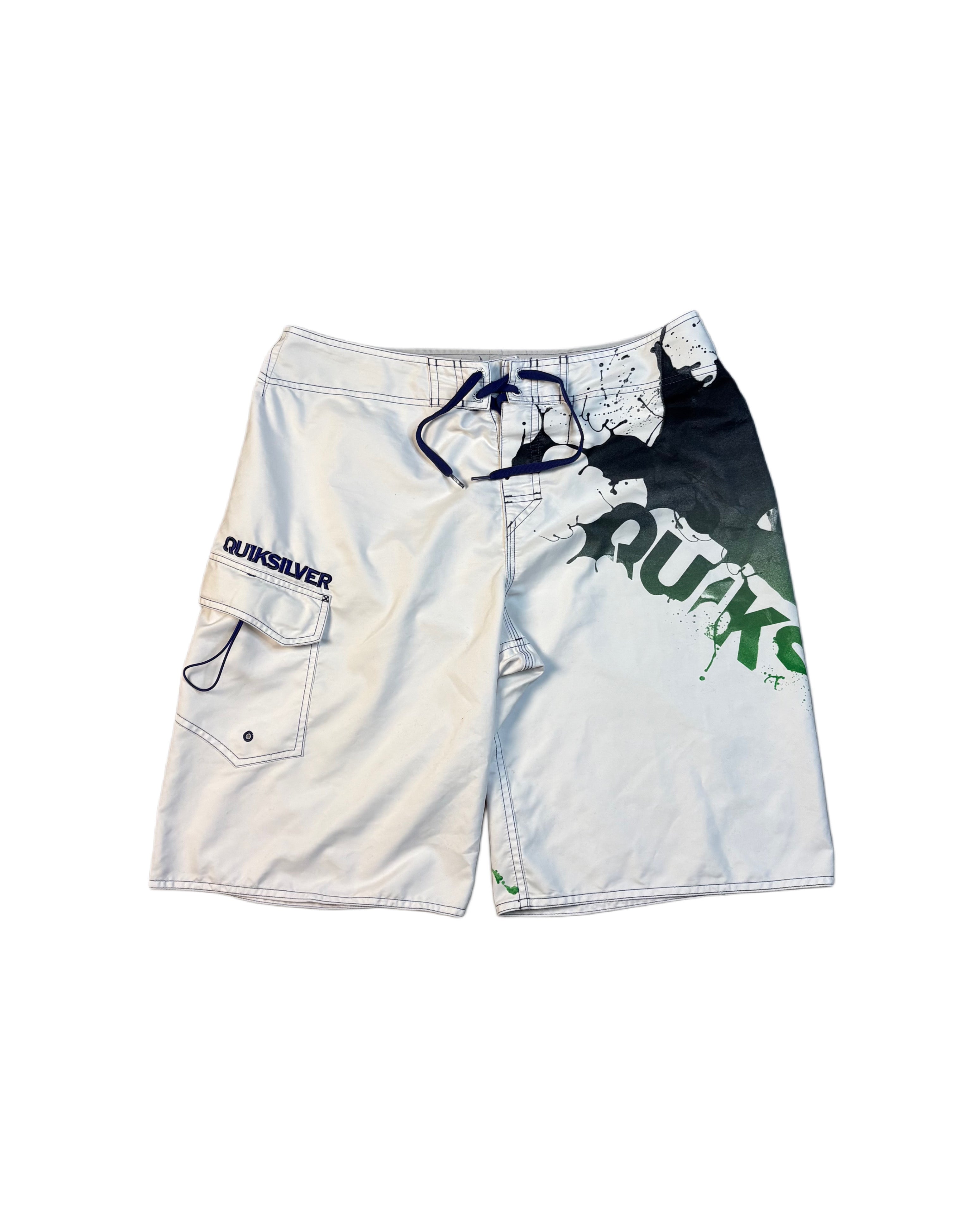 Vintage Quiksilver Swimshorts White (L)