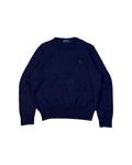 Vintage Polo Ralph Lauren Wool Sweater Navy Blue (XS) - Gods Thrift Athens