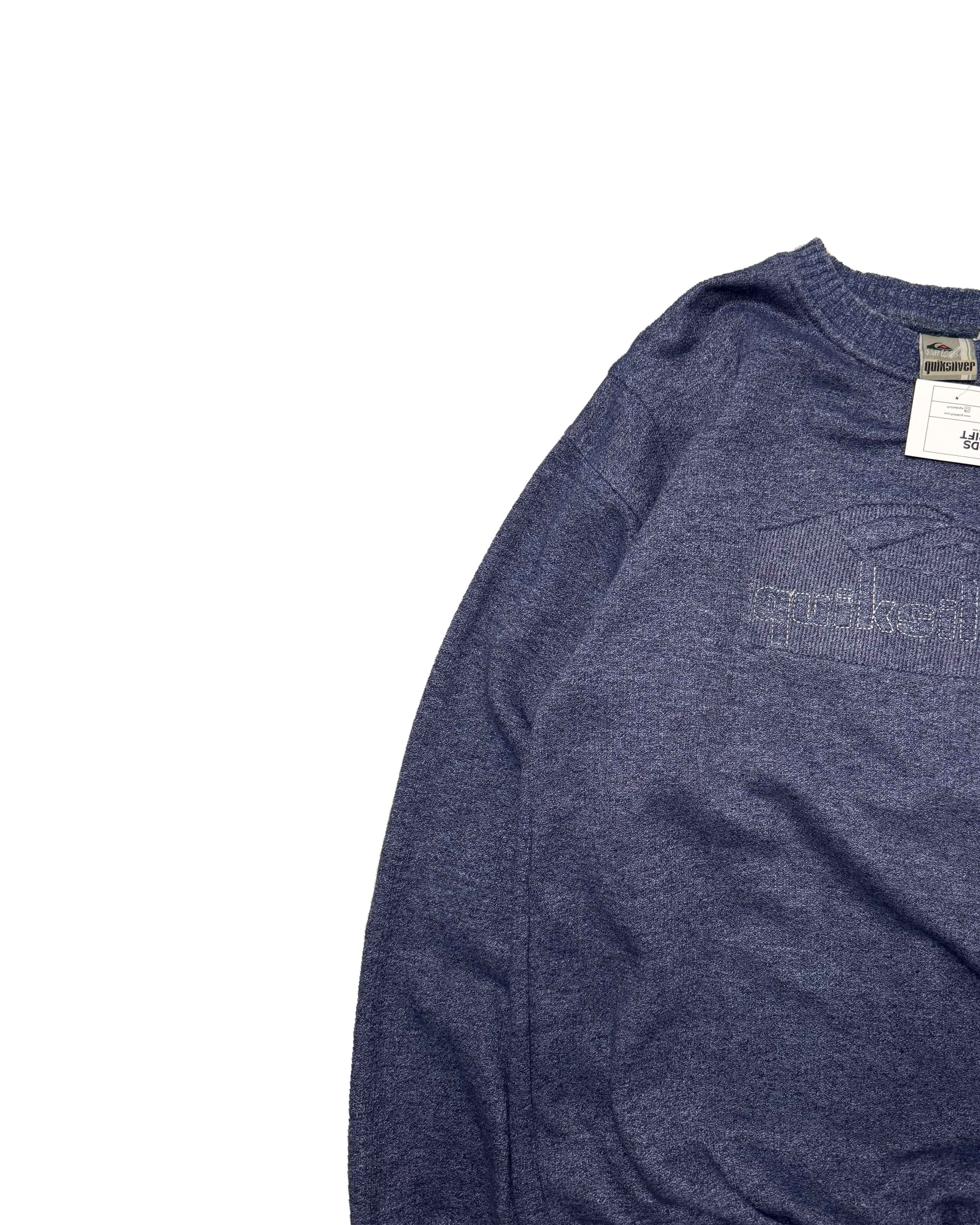 Vintage Quiksilver Knit Blue (XL) - Gods Thrift Athens