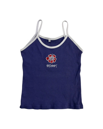 Vintage Stussy Women's Top | Purple | Size L