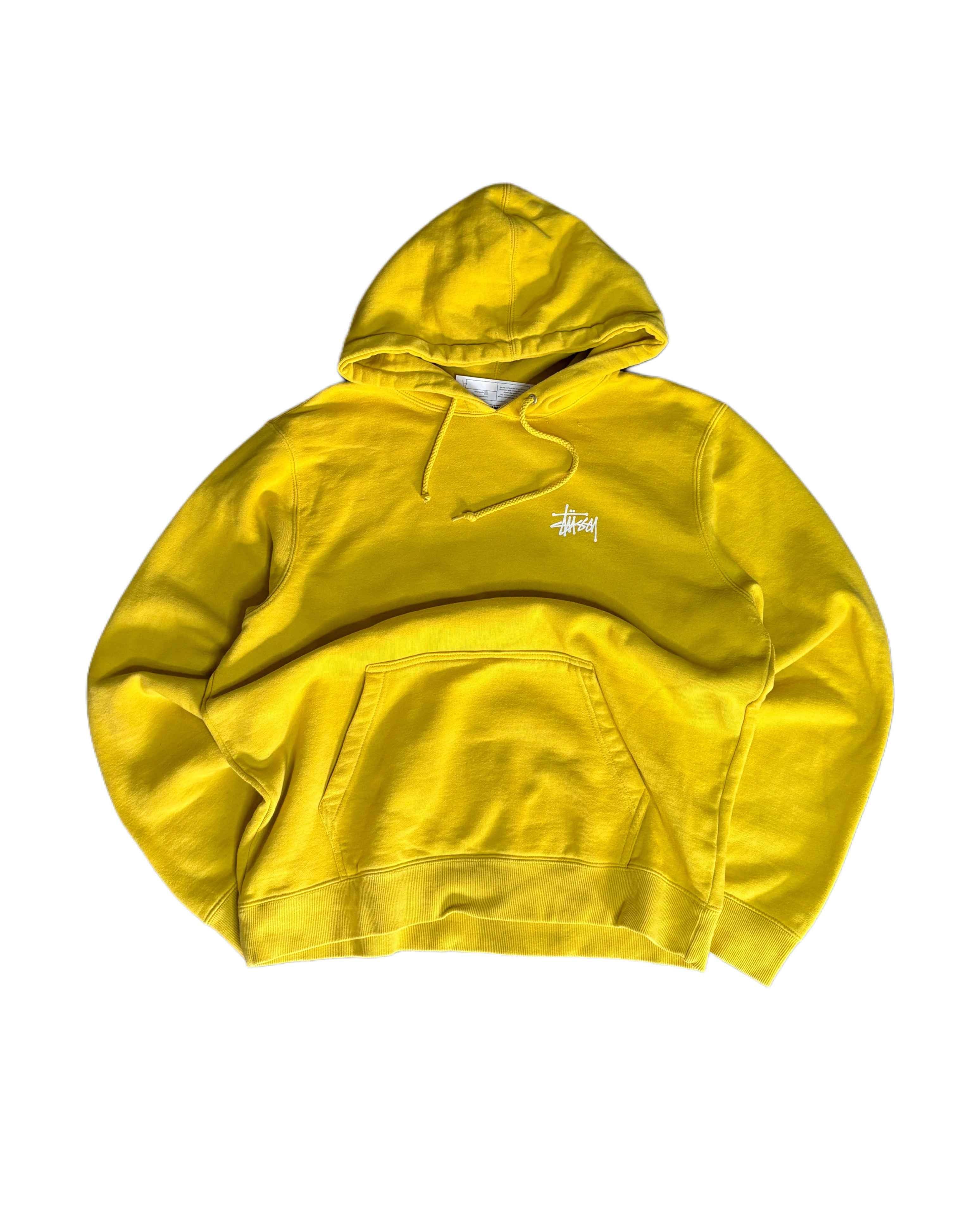 Stussy Hoodie Yellow (M) - Gods Thrift Athens