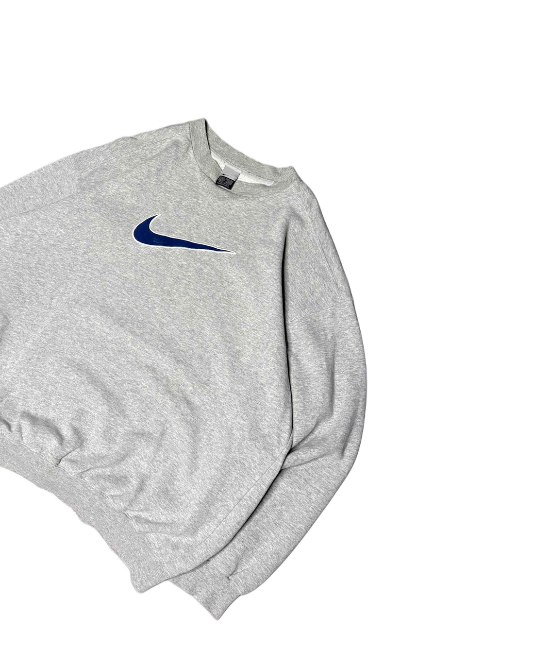 Vintage Nike Center Swoosh Crewneck Grey (XL) - Gods Thrift Athens