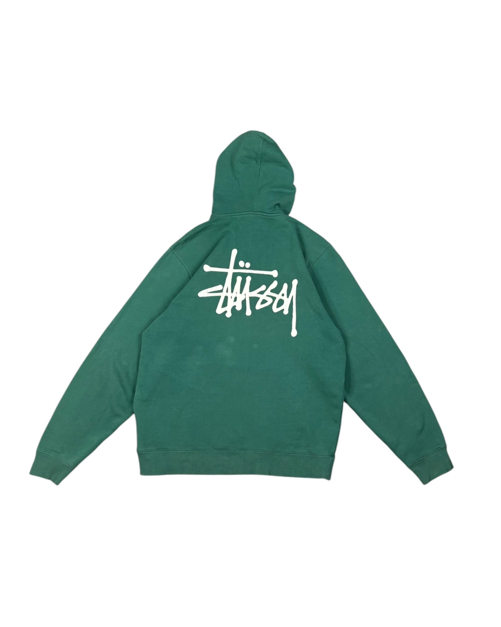 Vintage Stussy Hoodie | Green | Size L