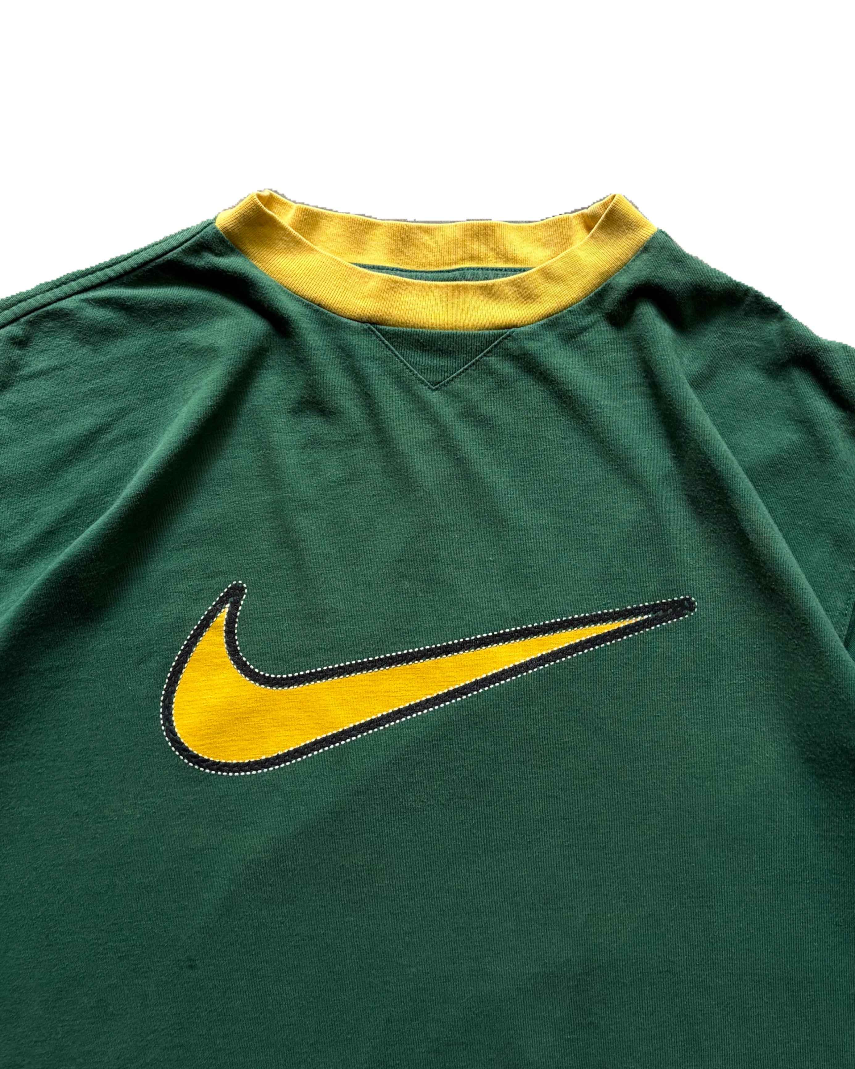 00s Nike T-shirt Green (M) - Gods Thrift Athens