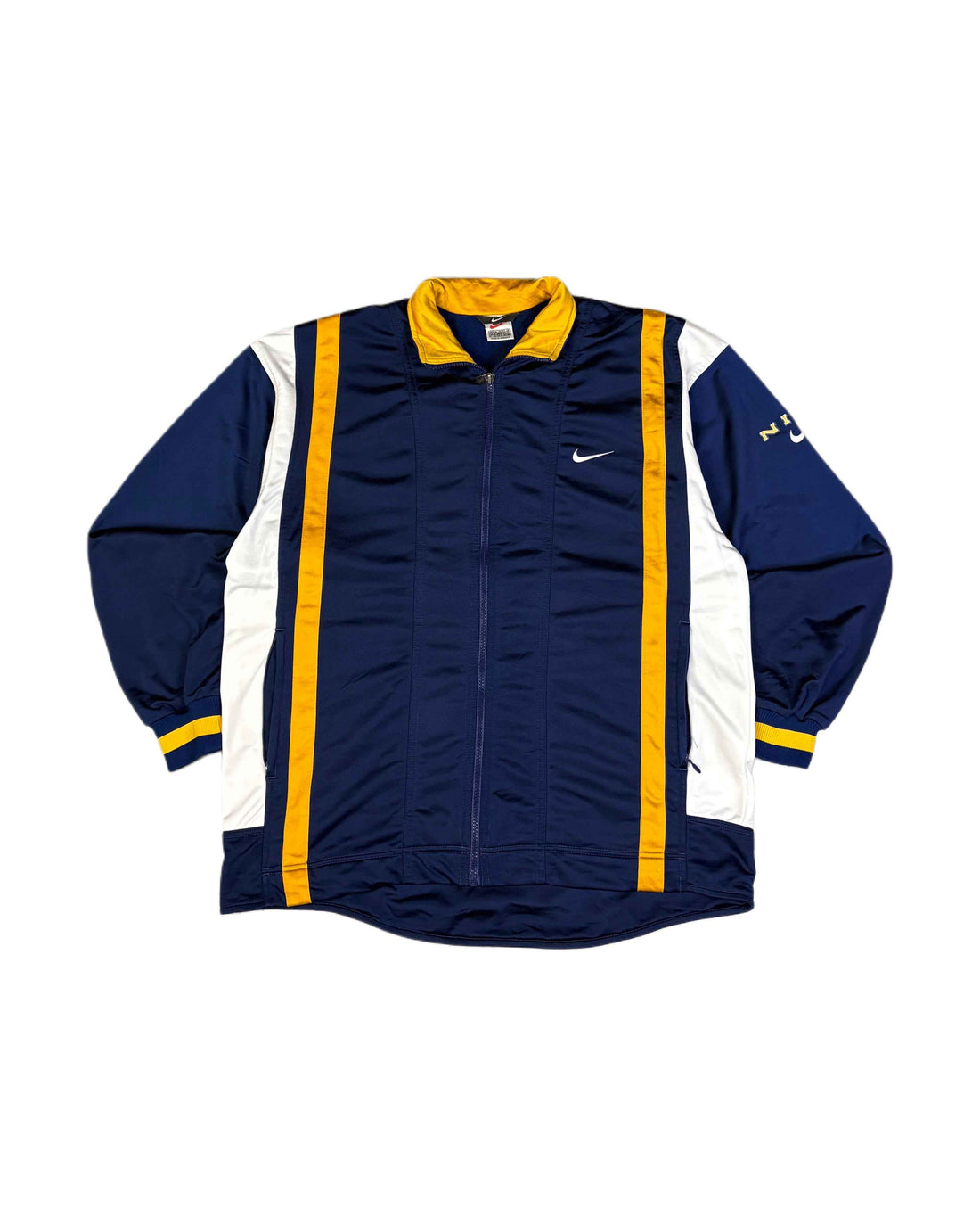 Vintage 90s Nike Jacket Navy Blue (L) - Gods Thrift Athens