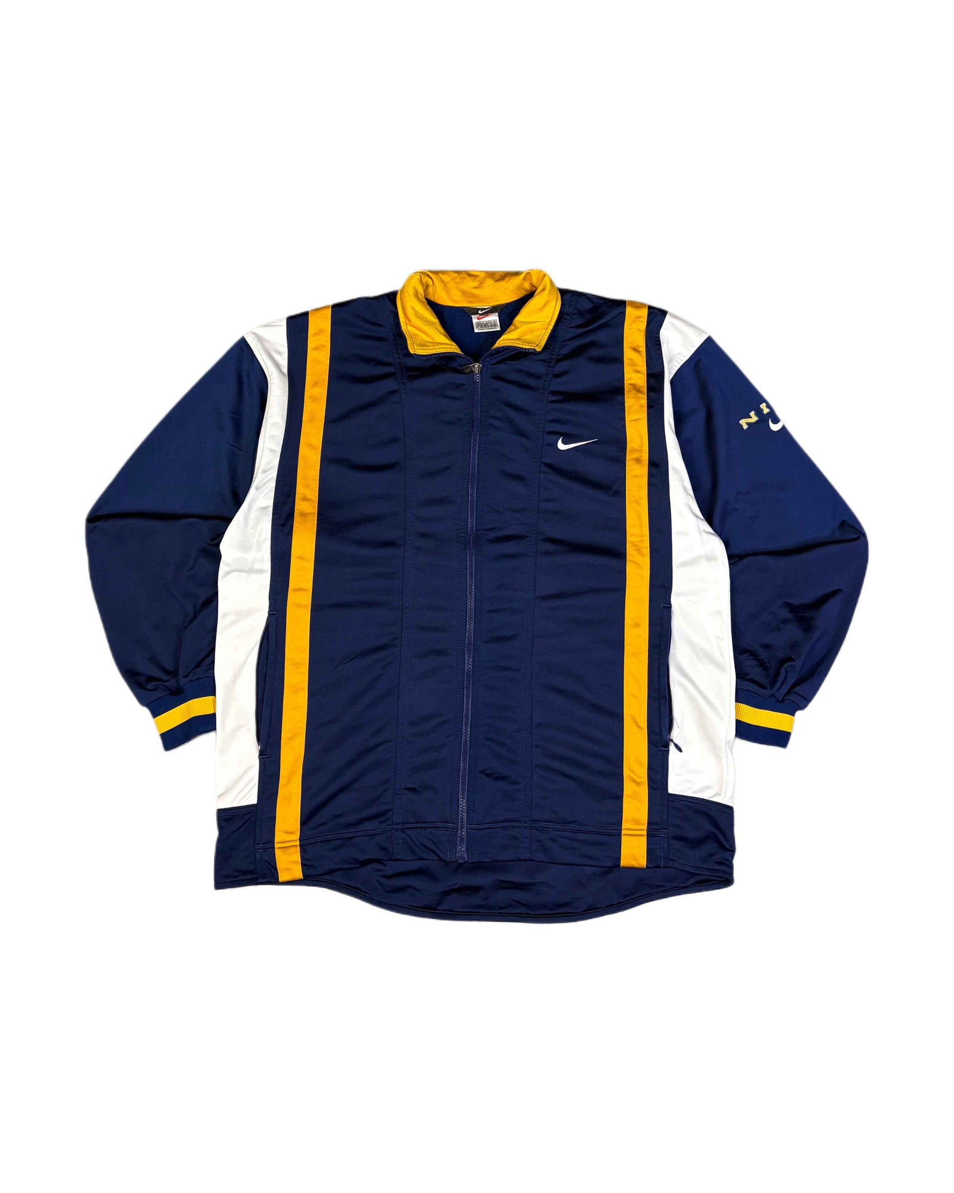 Vintage 90s Nike Jacket Navy Blue (L) - Gods Thrift Athens