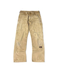 Vintage Thrashed Dickies Double Knee Workpants Beige (W30) - Gods Thrift Athens