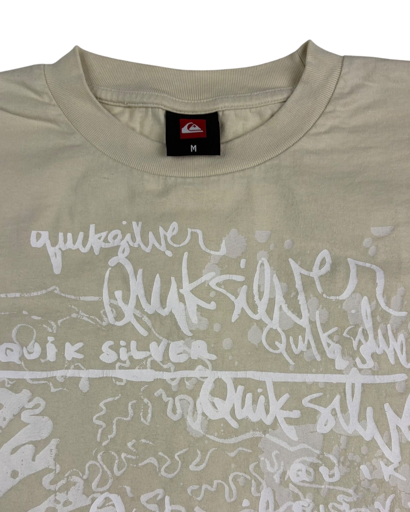 Vintage Quiksilver Heavyweight Tee | Tan | Size M