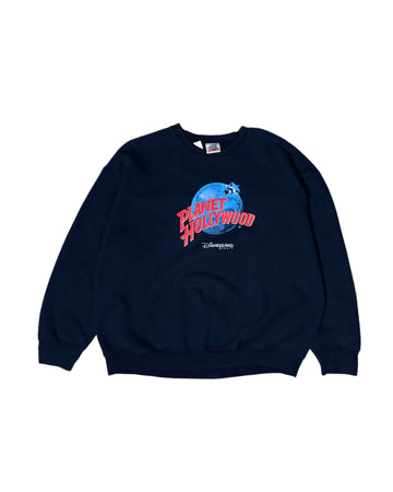 Planet Hollywood Disneyland Paris Crewneck Navy Blue (M) - Gods Thrift Athens