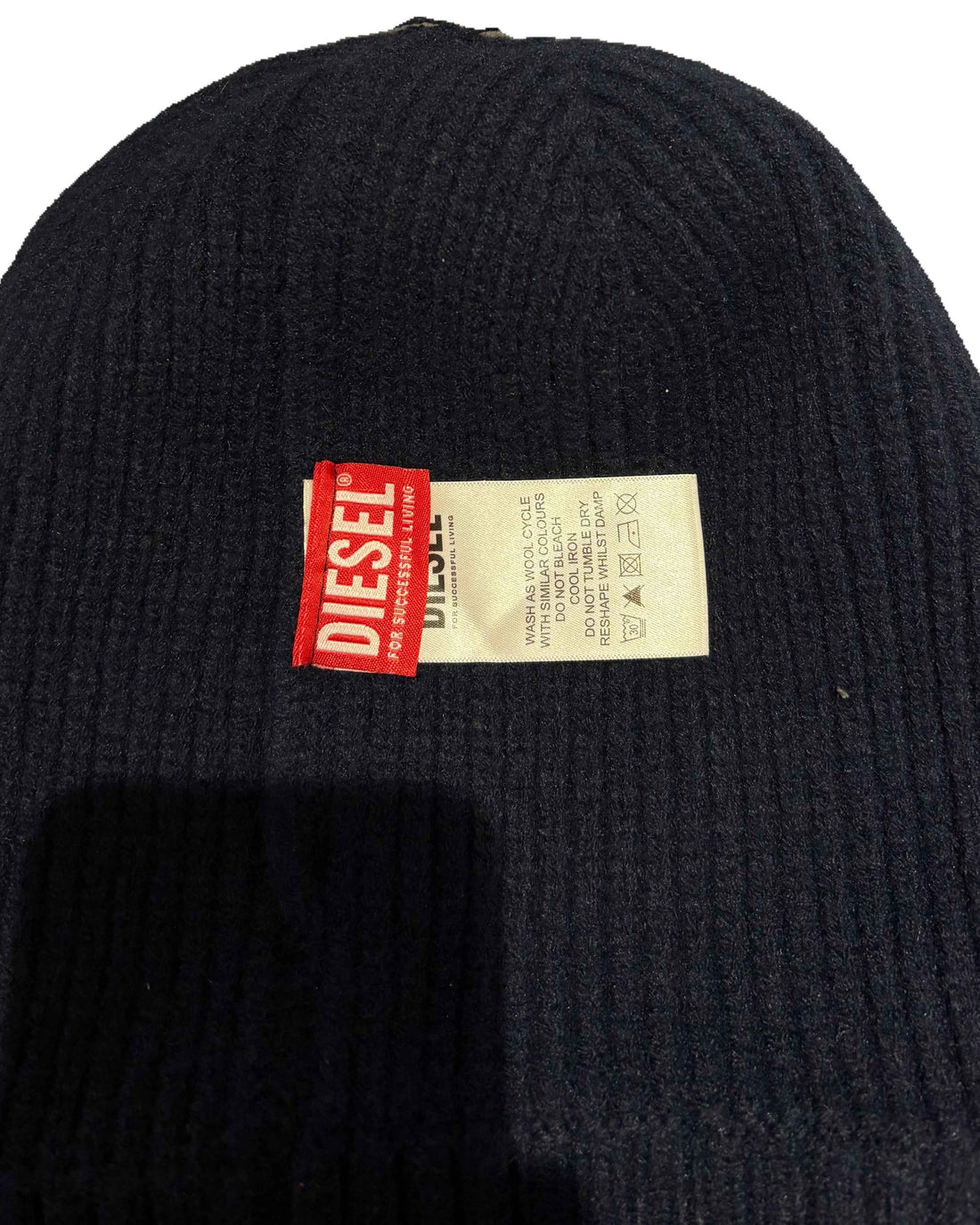 Diesel Deadstock Beanie Navy Blue (OS) - Gods Thrift Athens