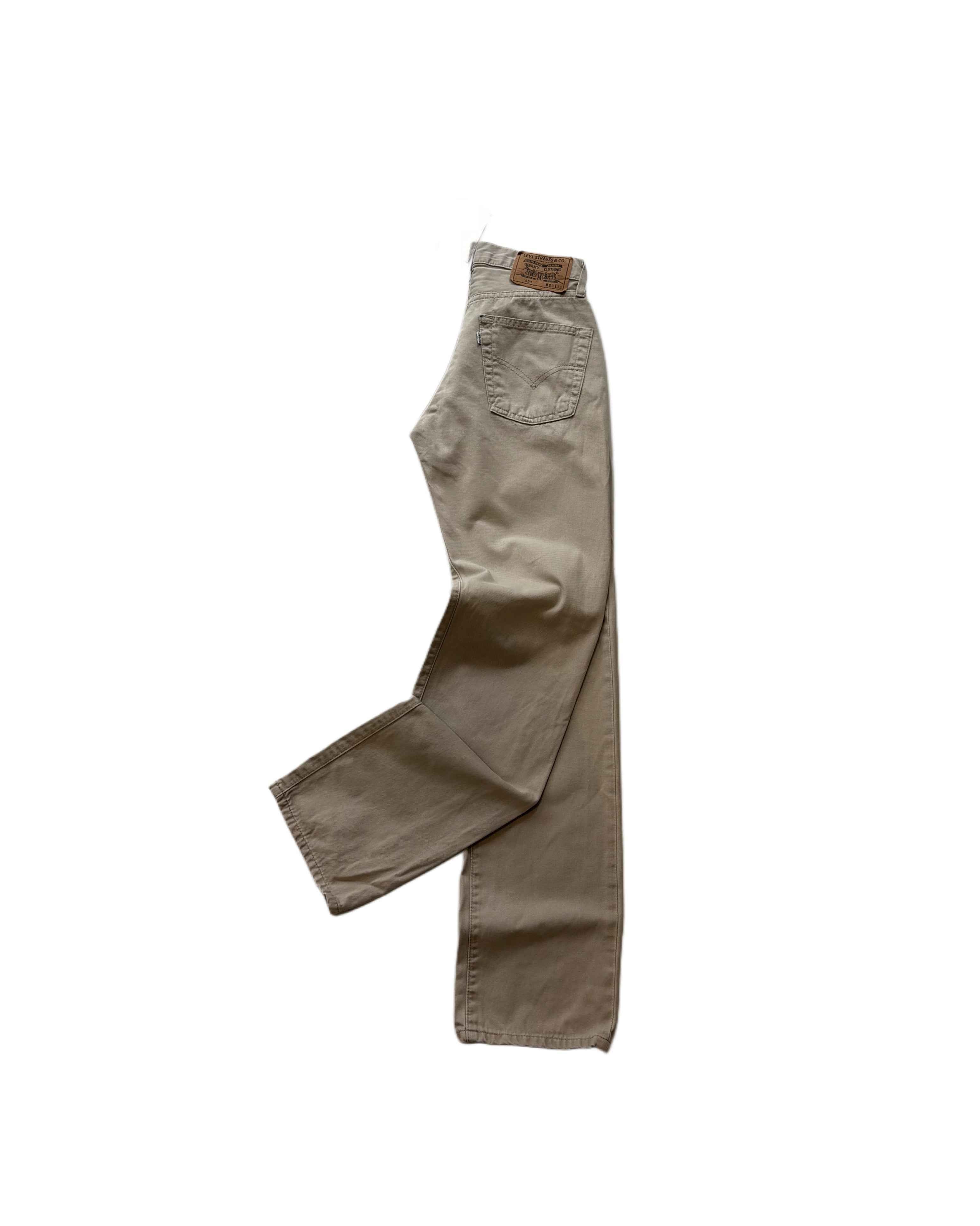 Levis 551 cotton pants Beige (W27) - Gods Thrift Athens