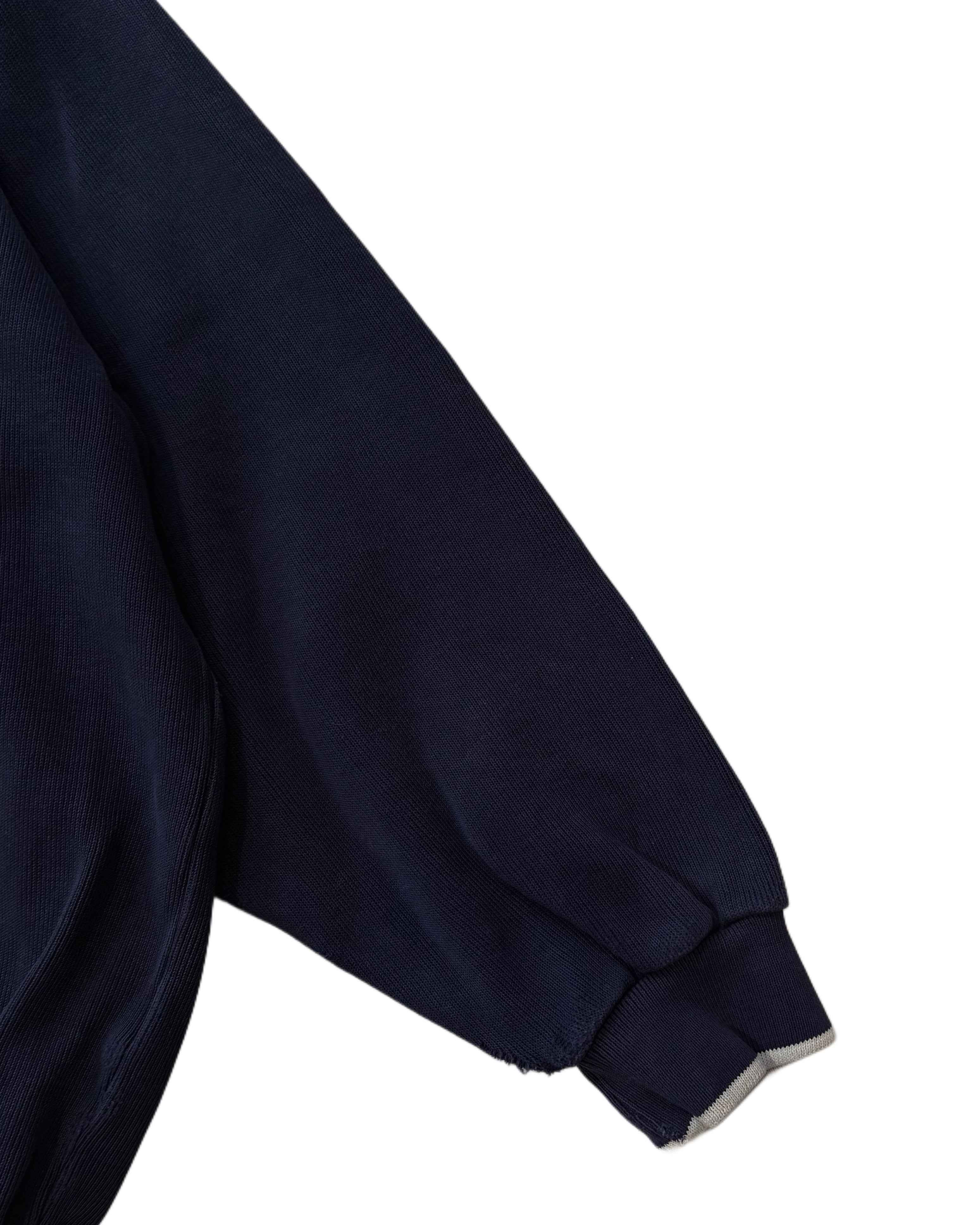 Yves Saint Laurent 1/4 Zip Sweater Navy Blue (XL) - Gods Thrift Athens