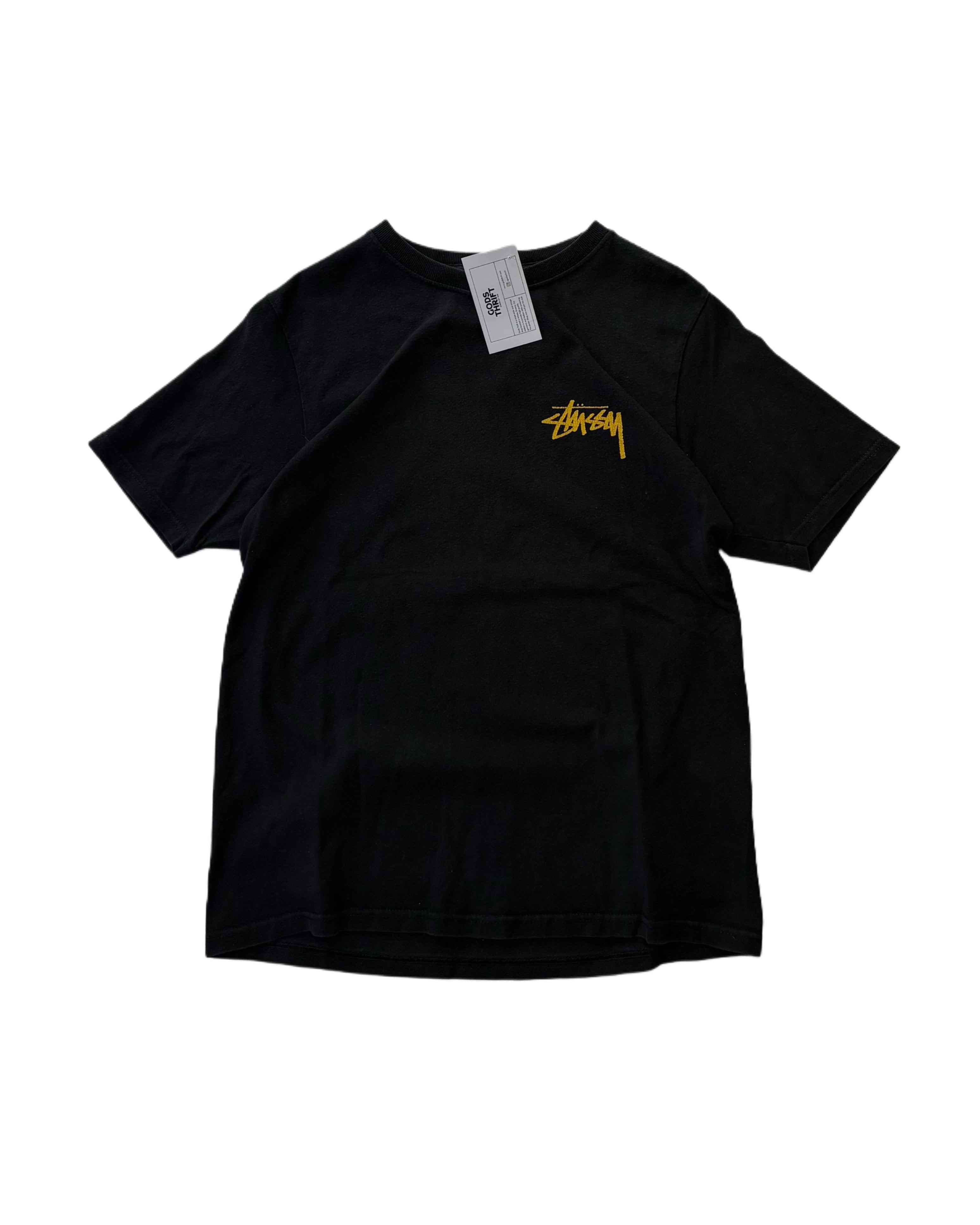 Stussy T-shirt Black (M) - Gods Thrift Athens
