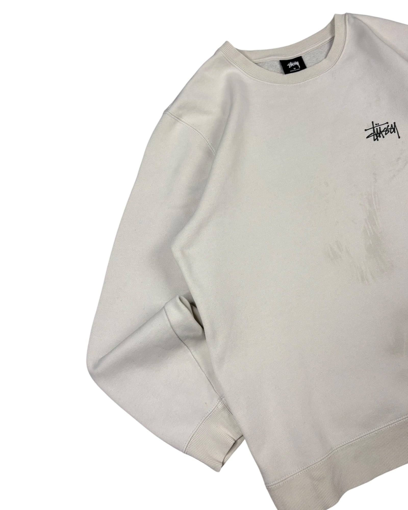Vintage Stussy Crewneck | Cream | Size M