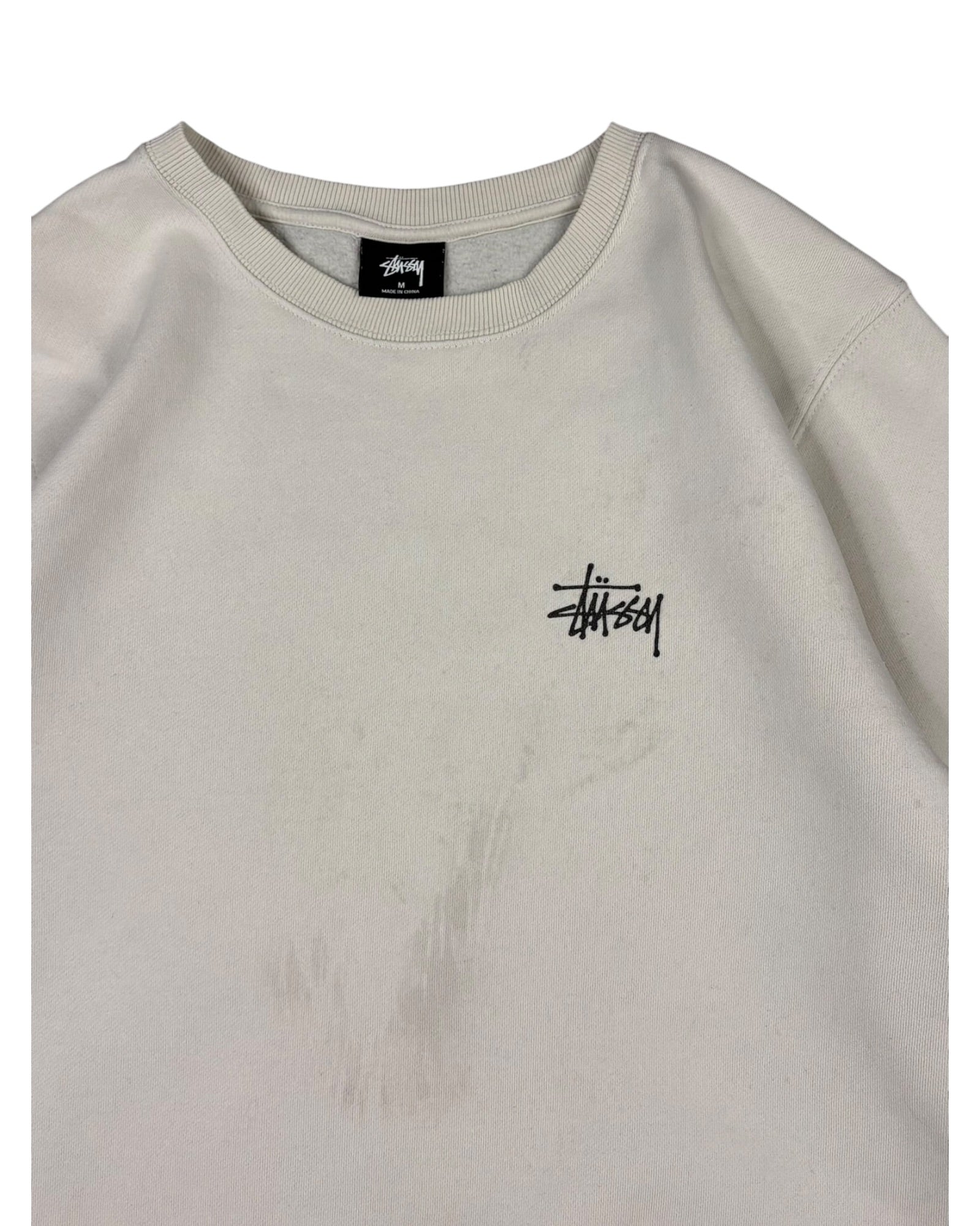 Vintage Stussy Crewneck | Cream | Size M