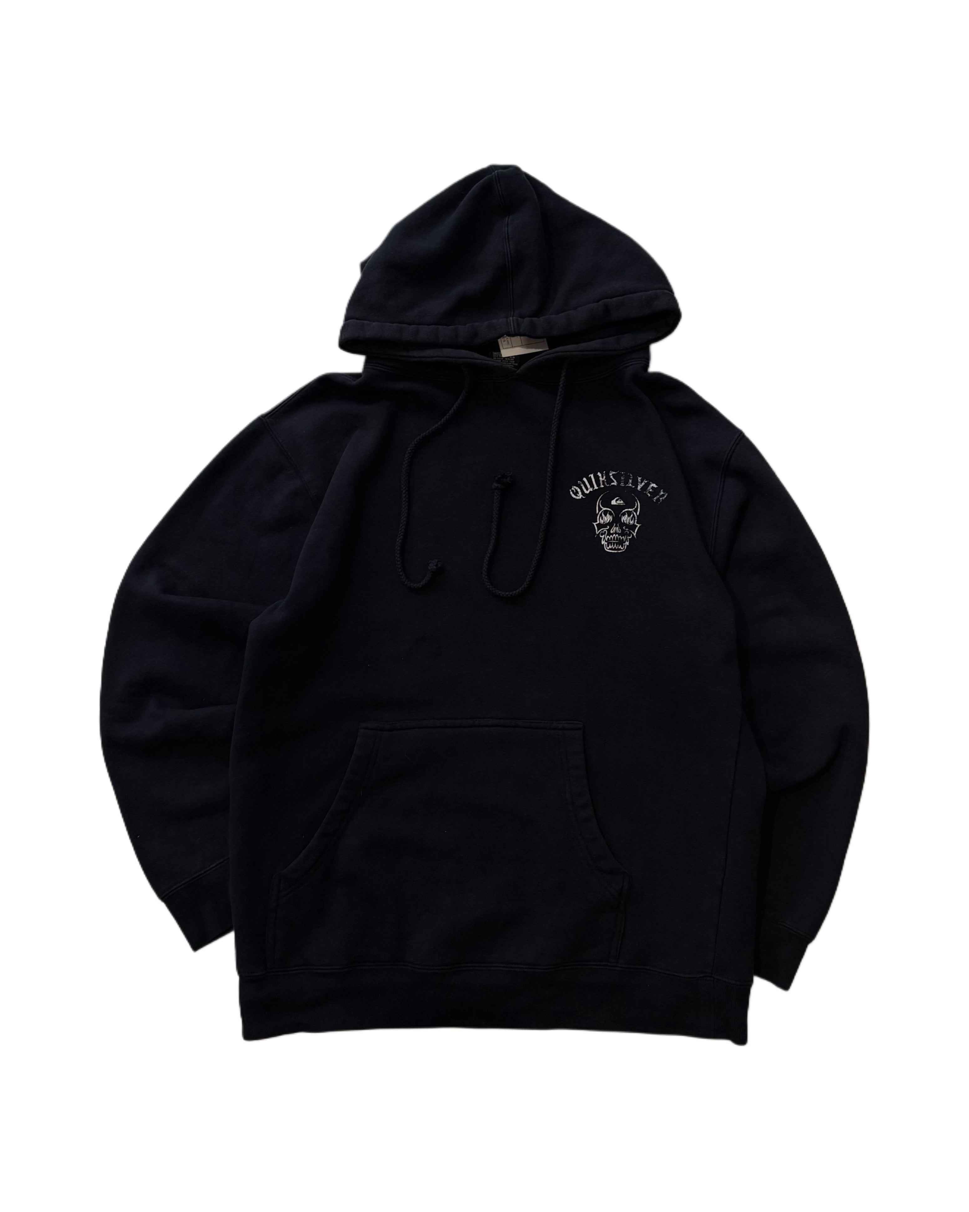 00s Quiksilver Sweatshirt Navy Blue (S) - Gods Thrift Athens