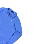 Vintage Polo Ralph Lauren 1/4 Zip Sweater Blue (XL) - Gods Thrift Athens